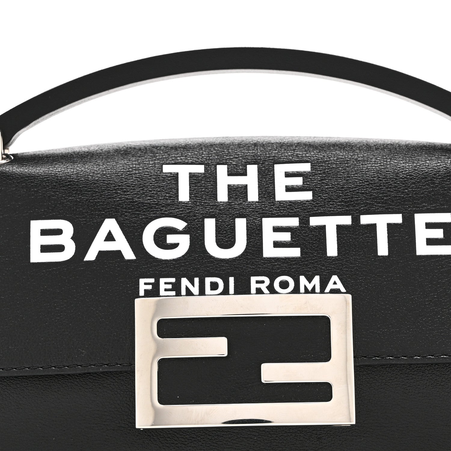 X MARC JACOBS Nappa Logo Phone Baguette Black - Image 8