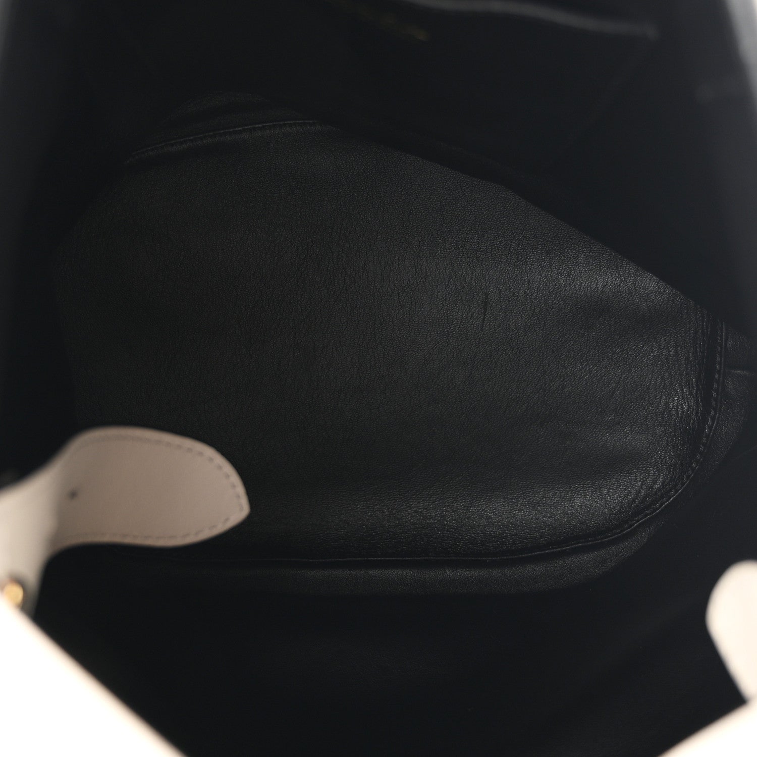 Calfskin Buckle Bag With Jeweled Belt White Black - Image 5