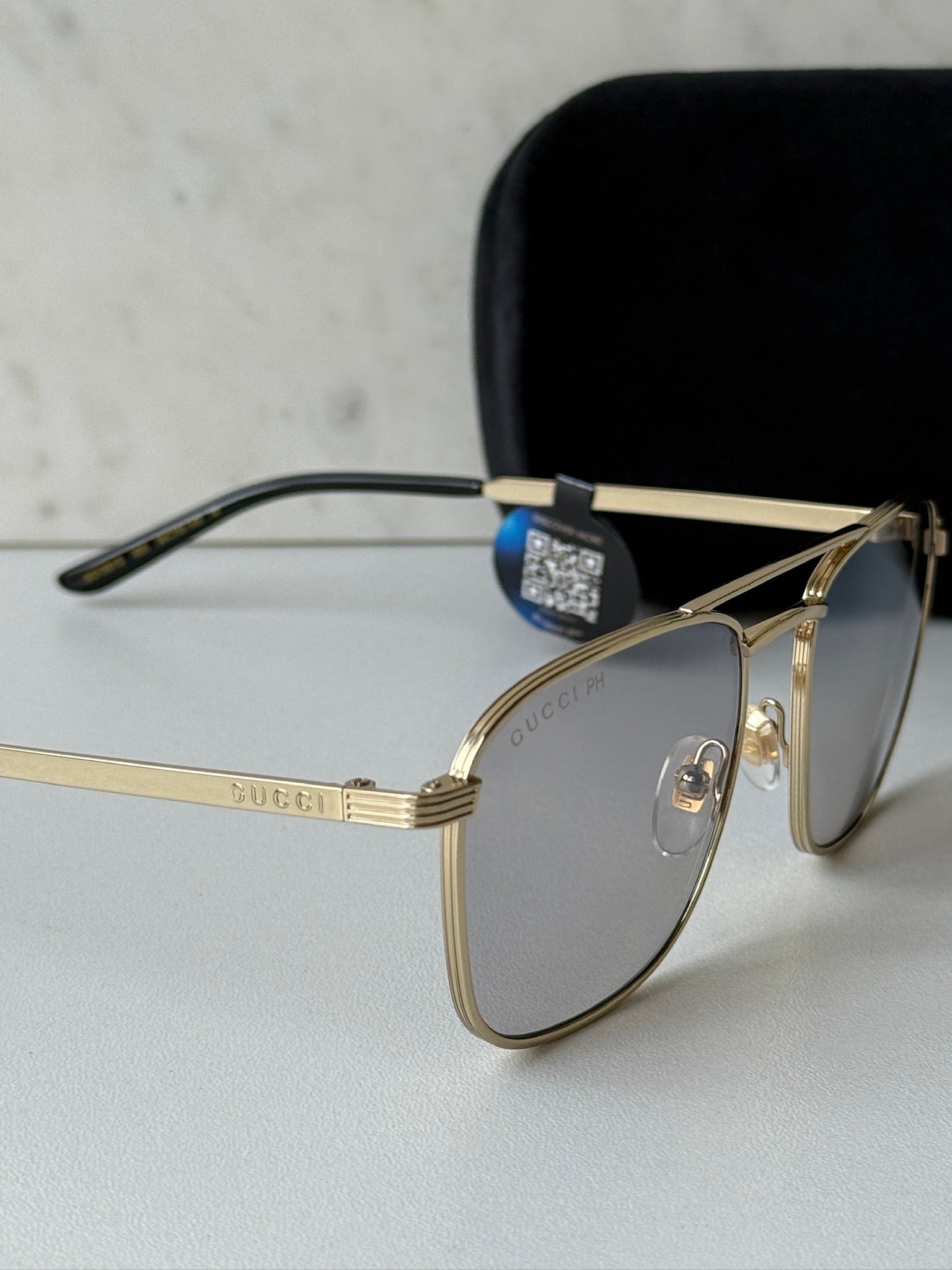 Gucci GG1881S Metal Pilot Sunglasses in Gold Photochromic - 图片 7