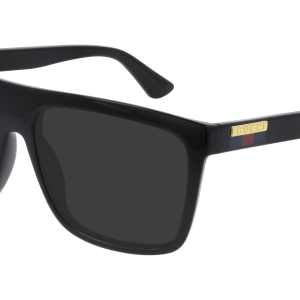 Gucci GG0748S Unisex Rectangular Sunglasses in Black