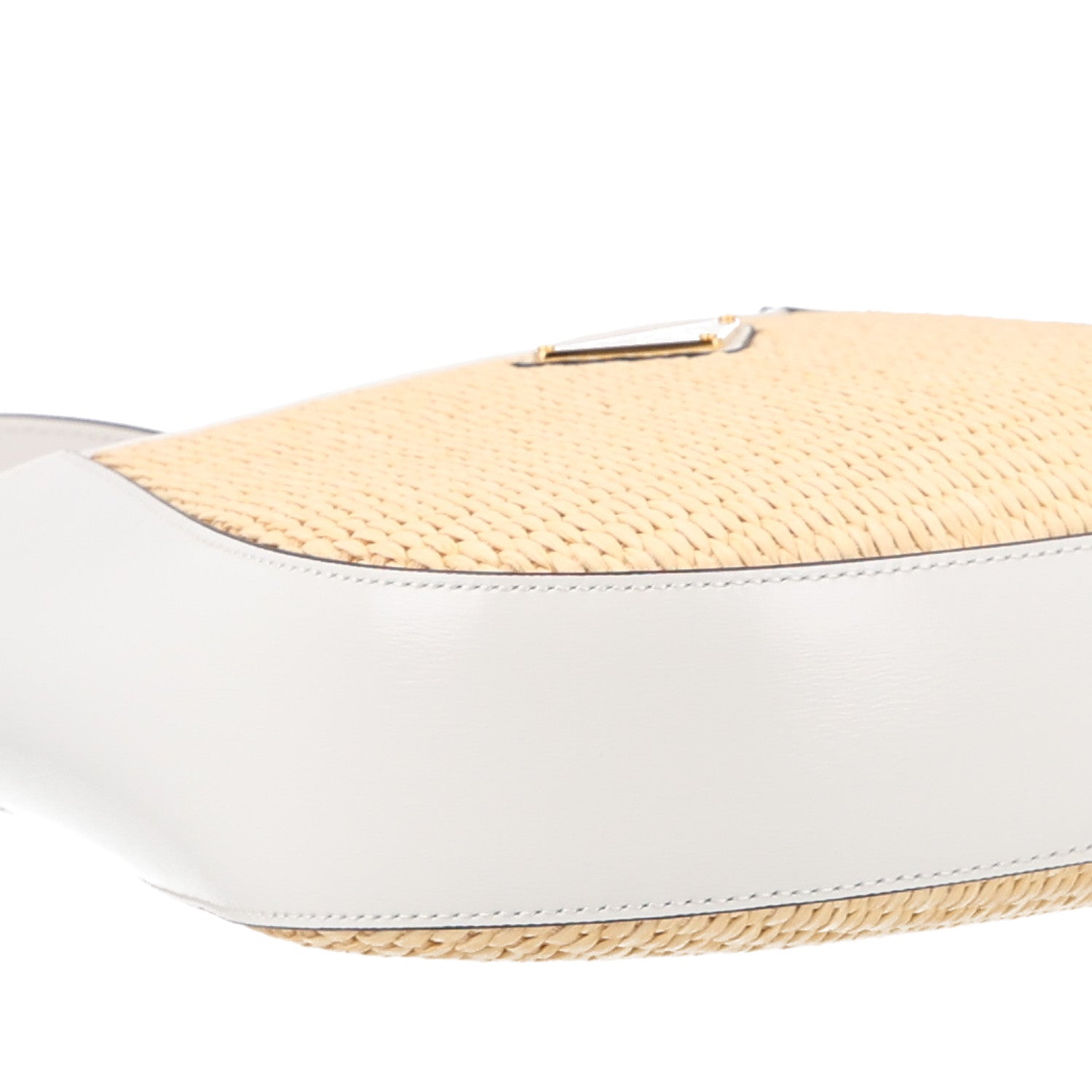 Paglia Spazzolato Shoulder Bag Naturale White - Image 9