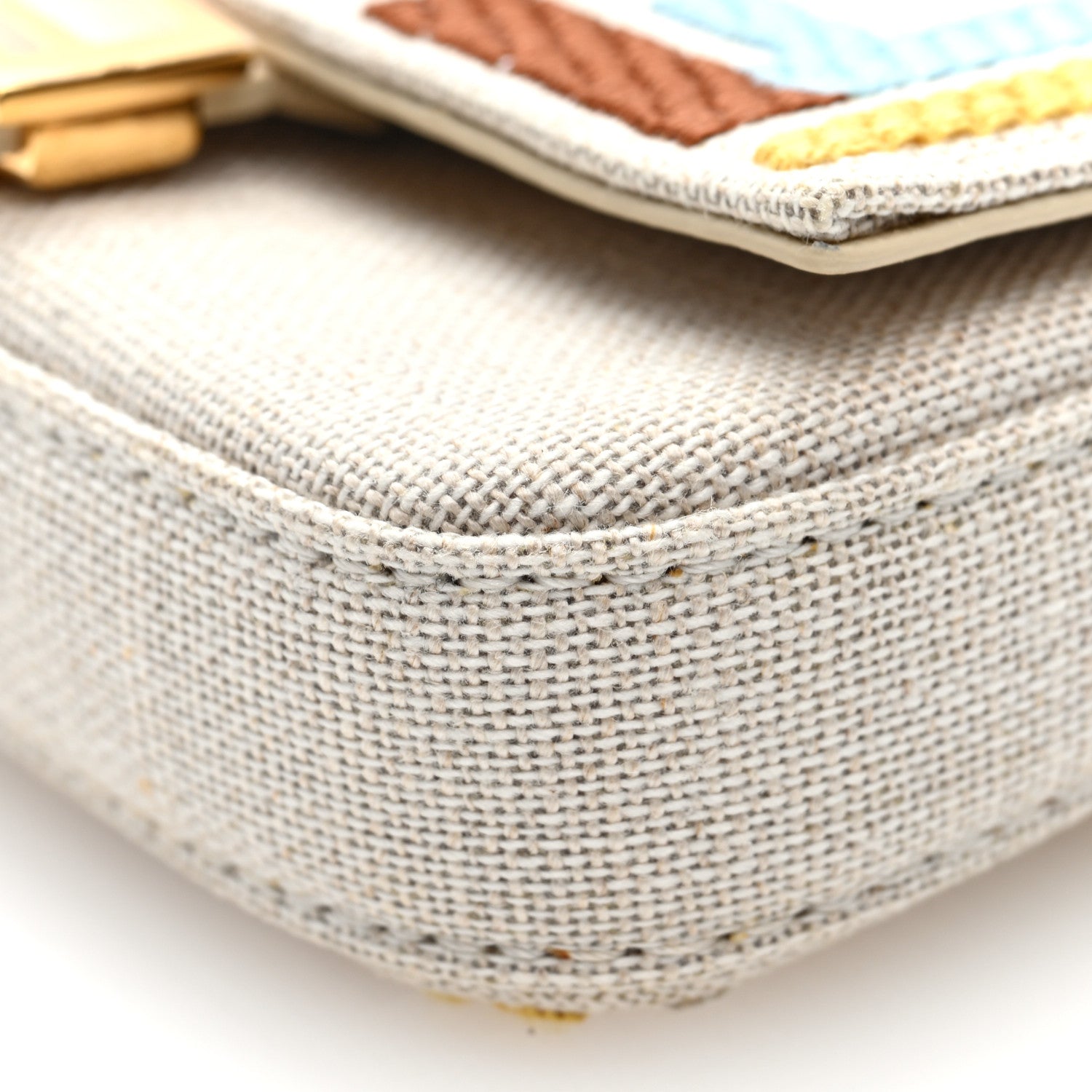 Kuban Canvas FF Embroidered Nano Baguette Charm Grezzo Multicolor - Image 9