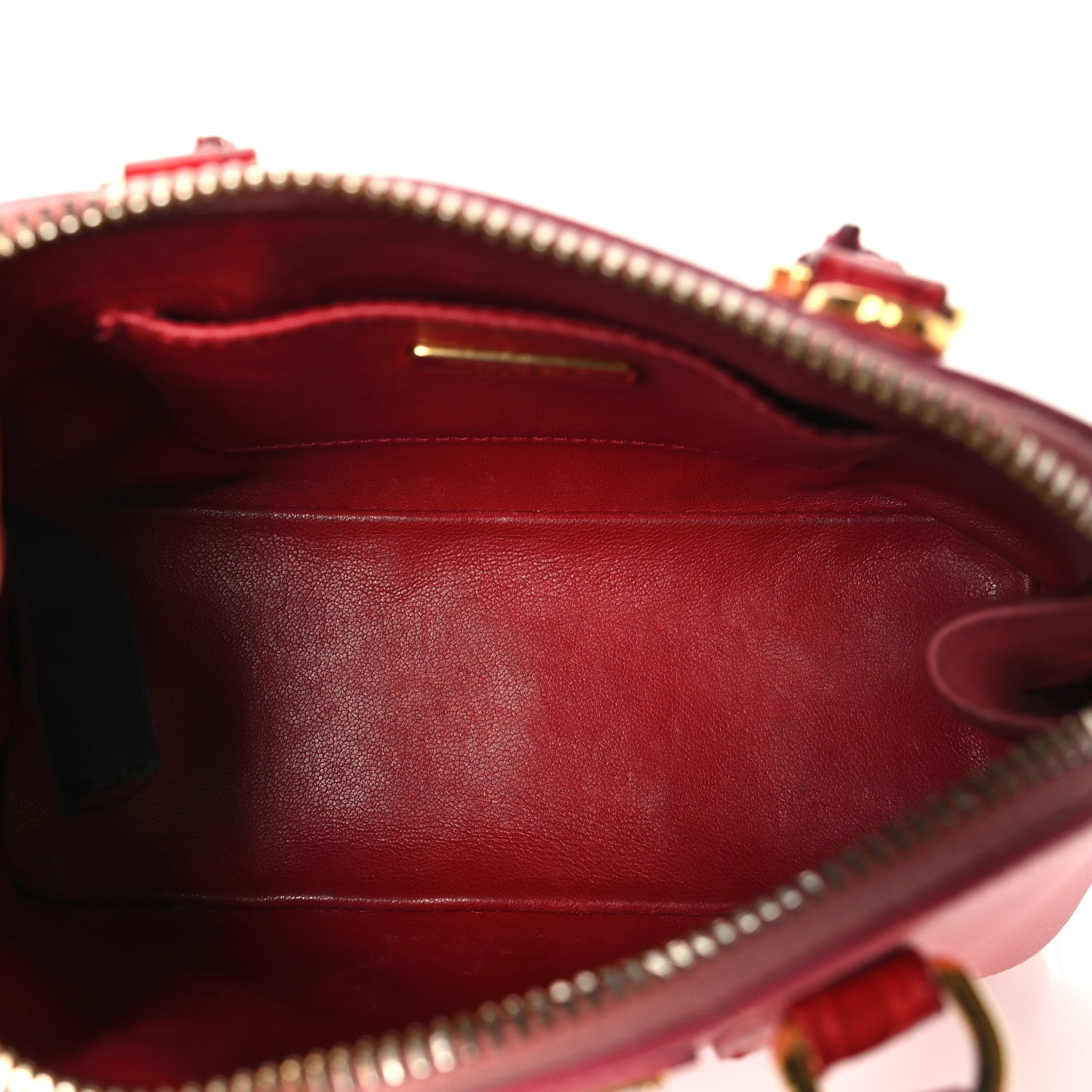 Saffiano Lux Crocodile Mini Promenade Tote Fuoco Begonia - Image 5