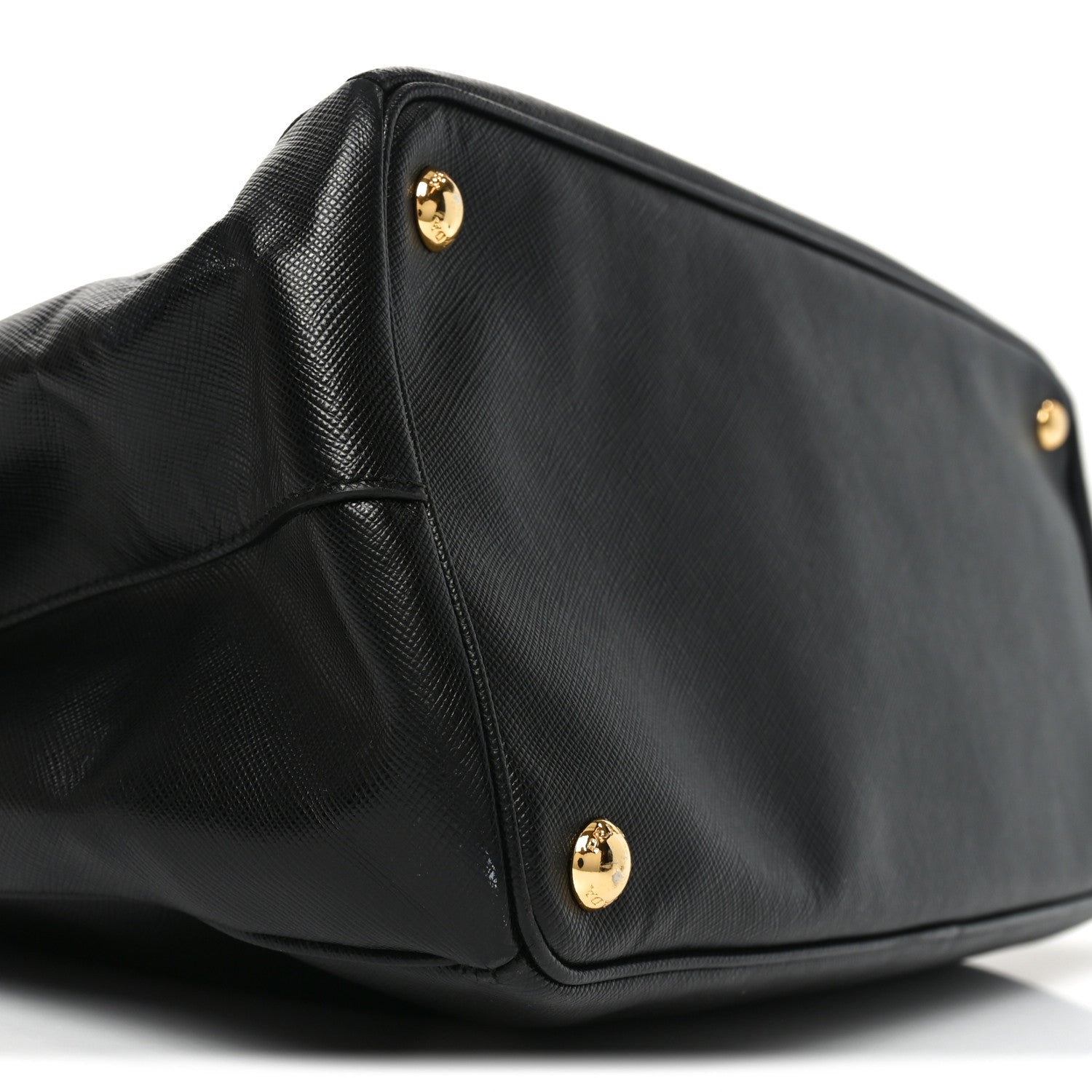 Saffiano Lux Large Galleria Double Zip Tote Black - Image 8