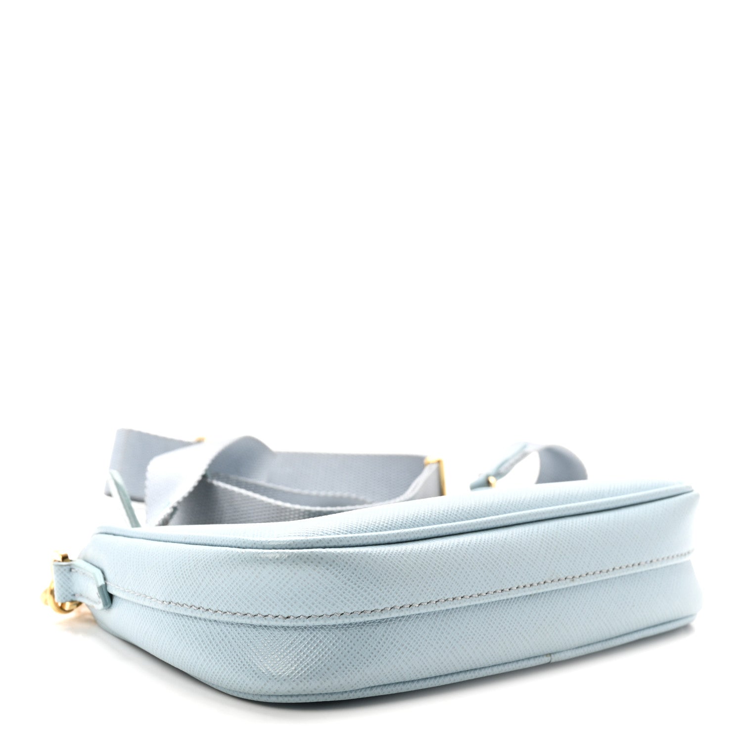 Saffiano Lux Re-Edition 2005 Mini Shoulder Bag Celeste - Image 4