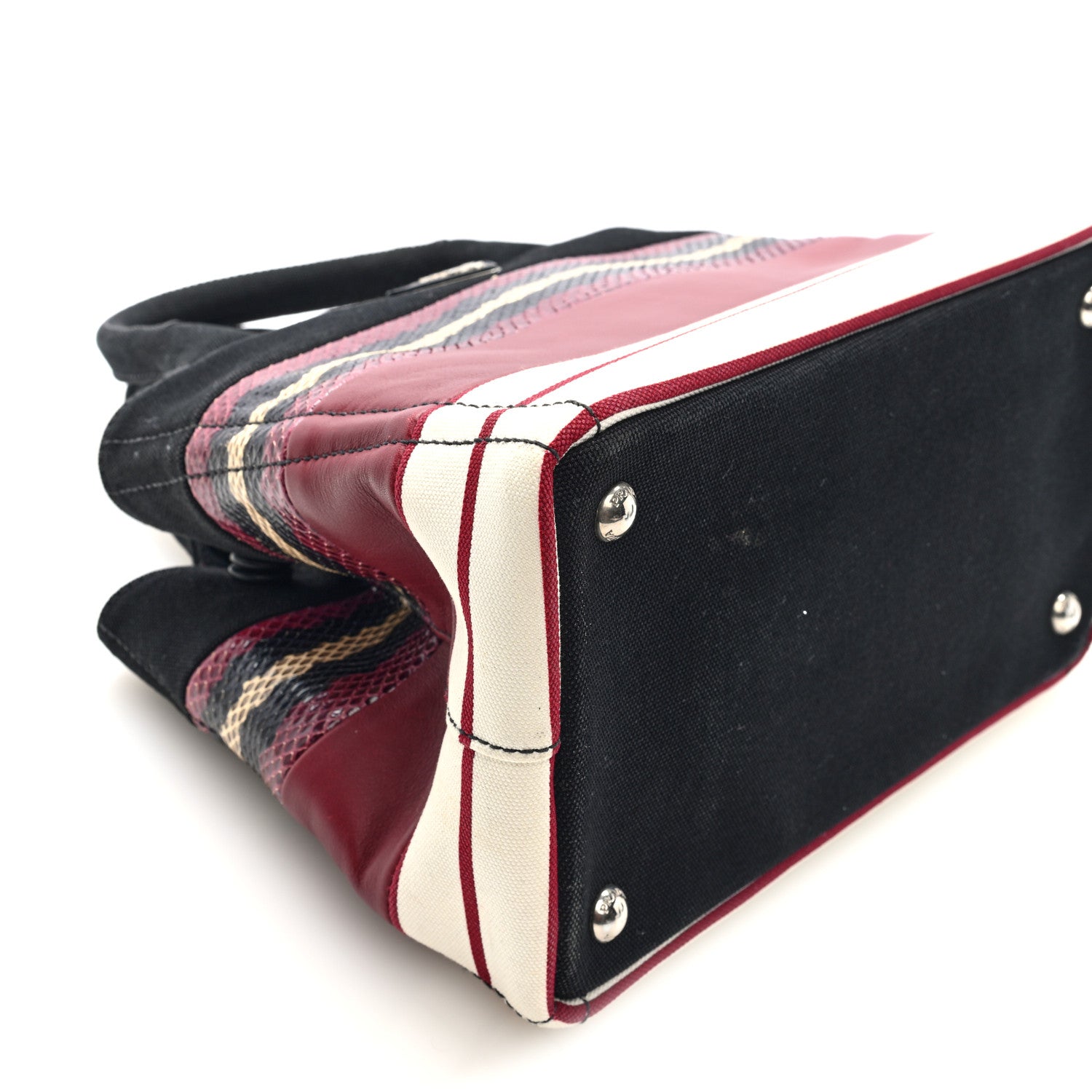 Patch Righe Mix Tote Cerise - Image 8