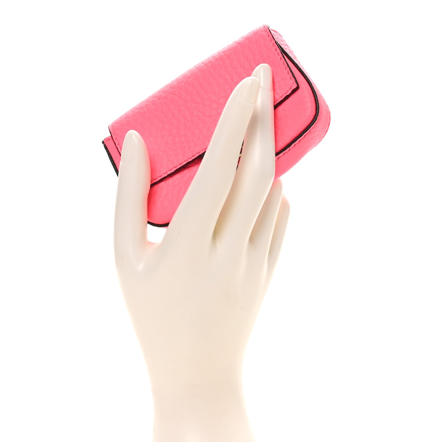 Cuoio Romano Micro Baguette Charm Rosa Fluo - Image 2