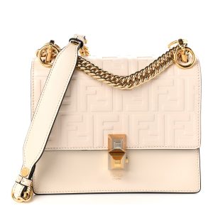 Vitello Liberty FF 1974 Embossed Small Kan I Shoulder Bag Camelia