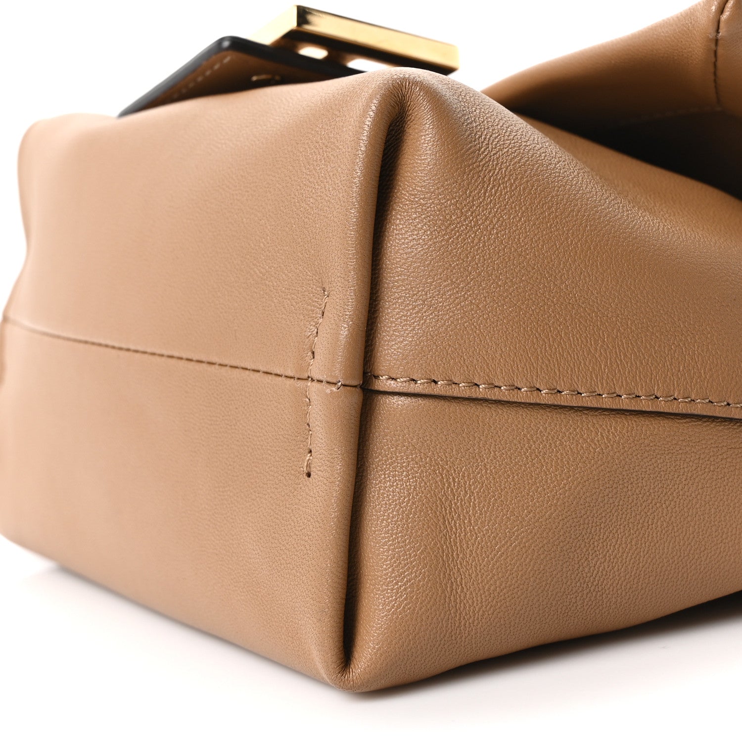 Shiny Nappa Small Mamma Baguette Cappuccino - Image 10