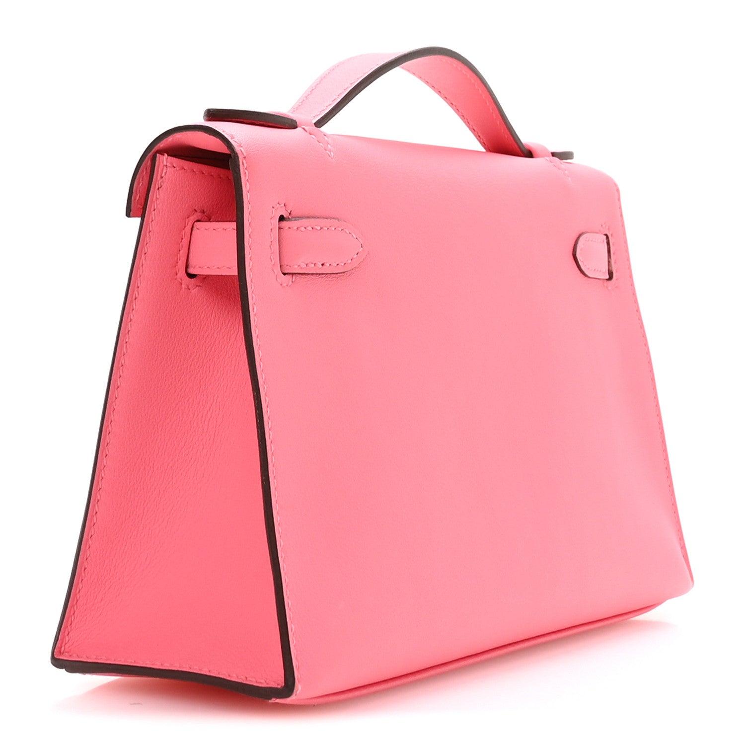 Swift Kelly Pochette Clutch Rose Azalee - Image 3