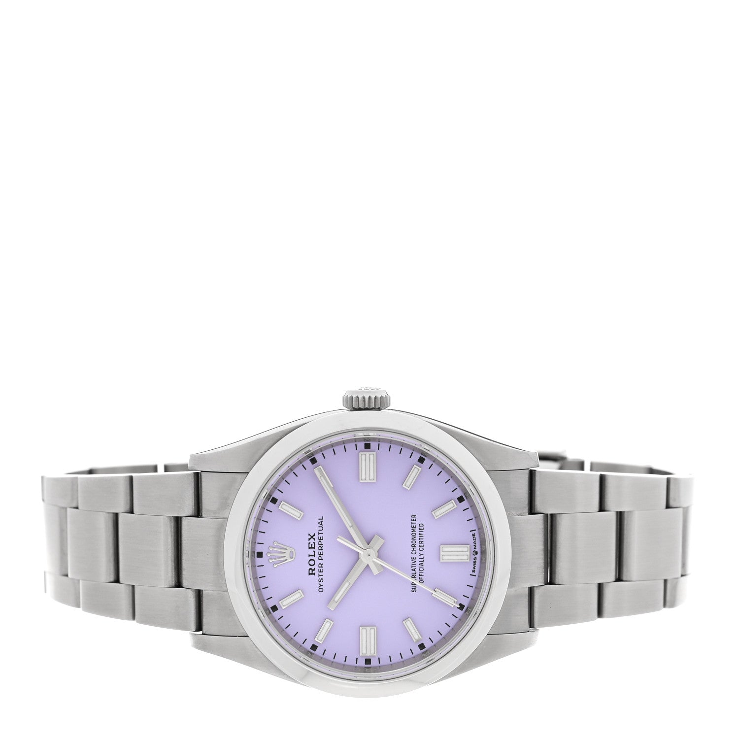 Stainless Steel 36mm Oyster Perpetual Watch Lavender 126000 - Image 2