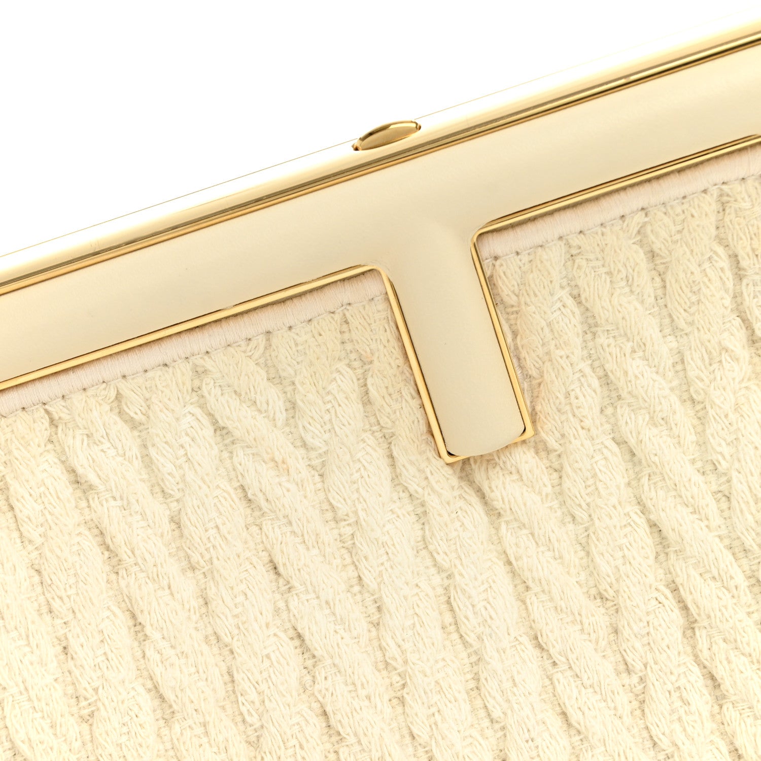 Woven Knit Nappa Small Fendi First White - Image 8