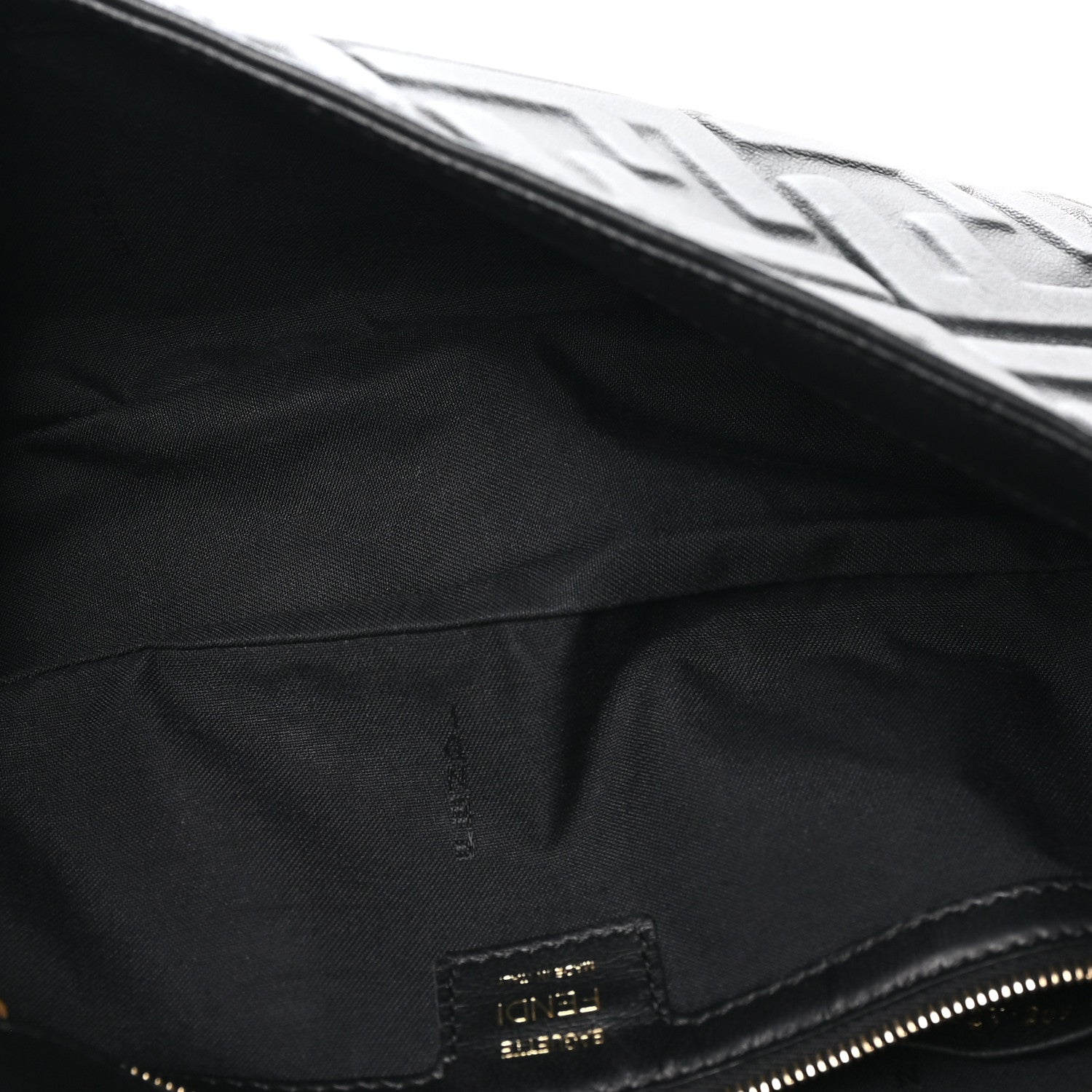 Nappa FF 1974 Embossed Baguette Black - Image 5