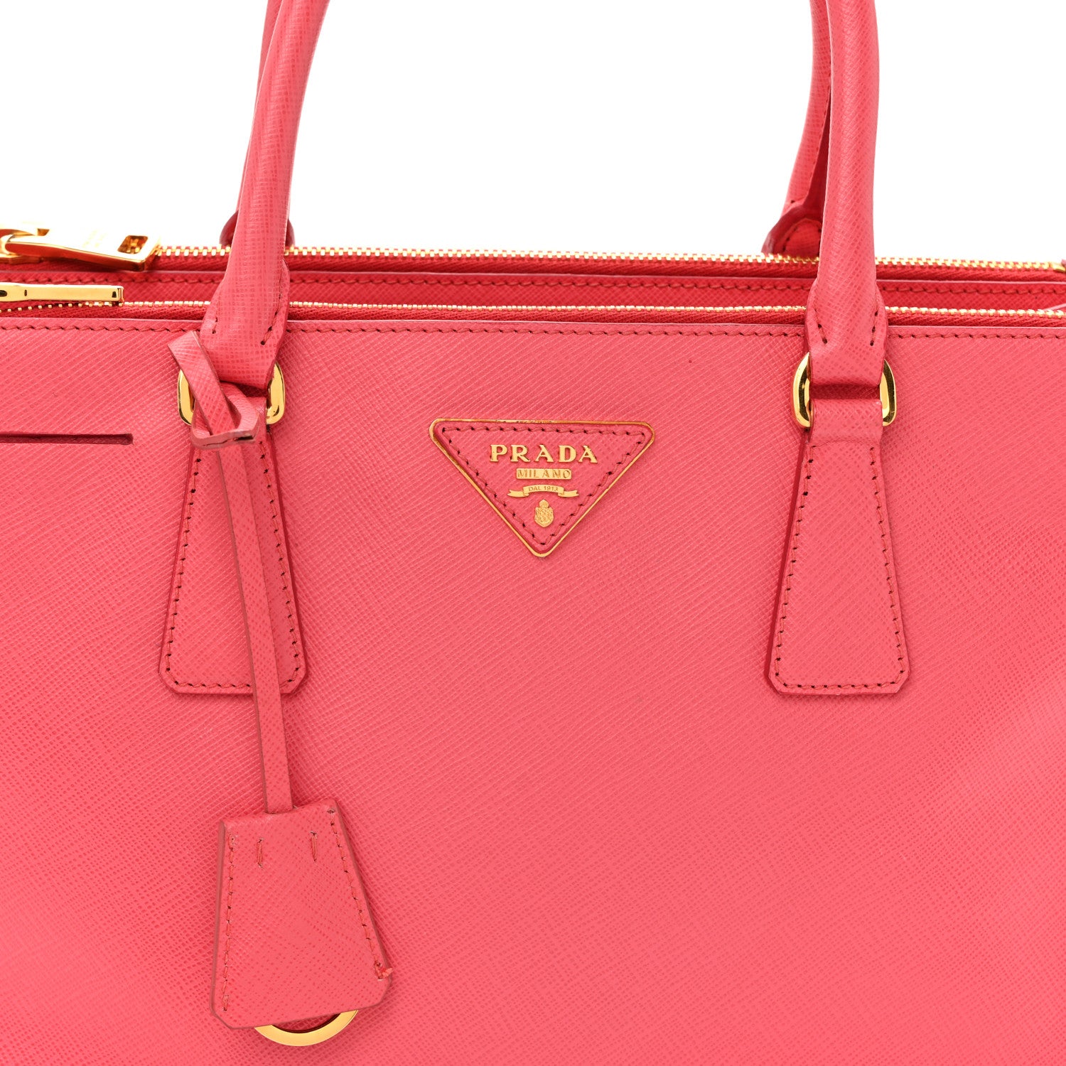 Saffiano Small Galleria Double Zip Tote Peonia - Image 8