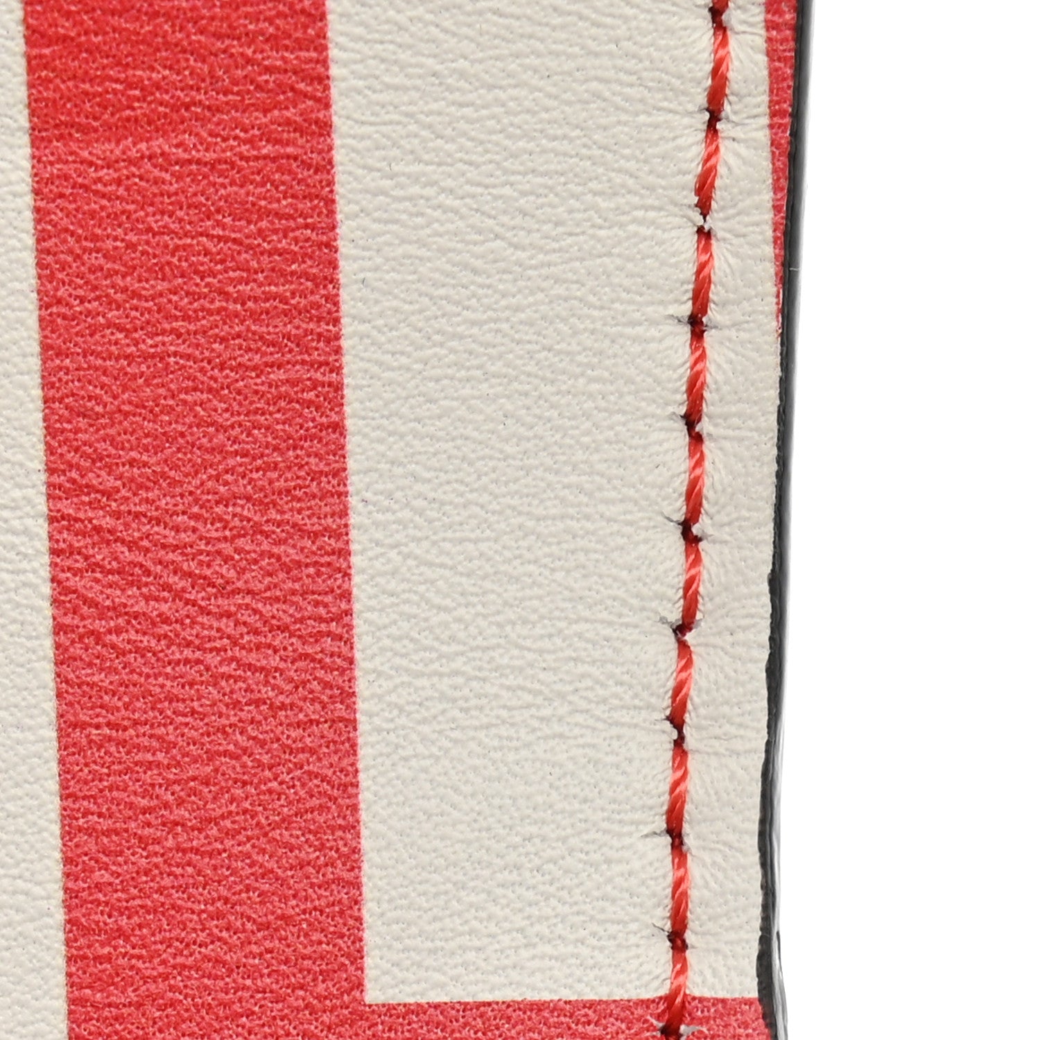 X MARC JACOBS Vitello Seta Logo Print Baguette Glow Coral White - Image 11