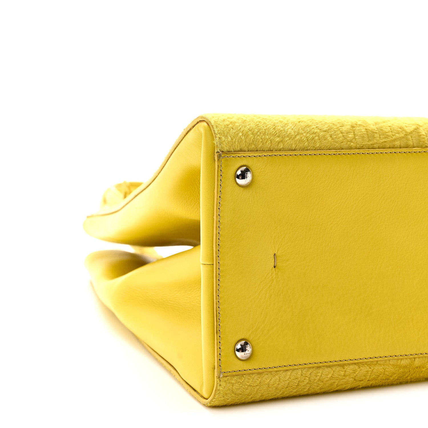 Vitello Calf Hair Crocodile Embossed Large 3Jours Tote Sunflower Cedro - Image 8