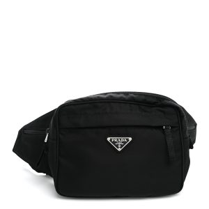 Tessuto Nylon Montagna Belt Bag Black