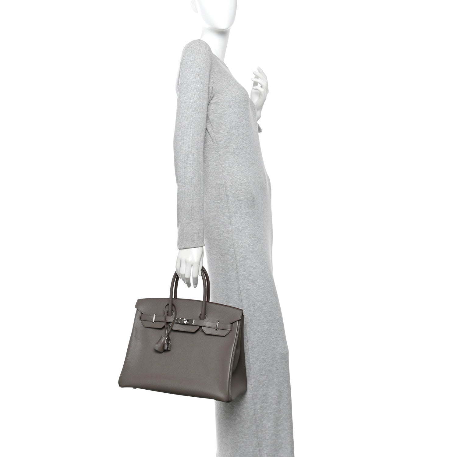 Epsom Birkin 35 Etain - Image 2