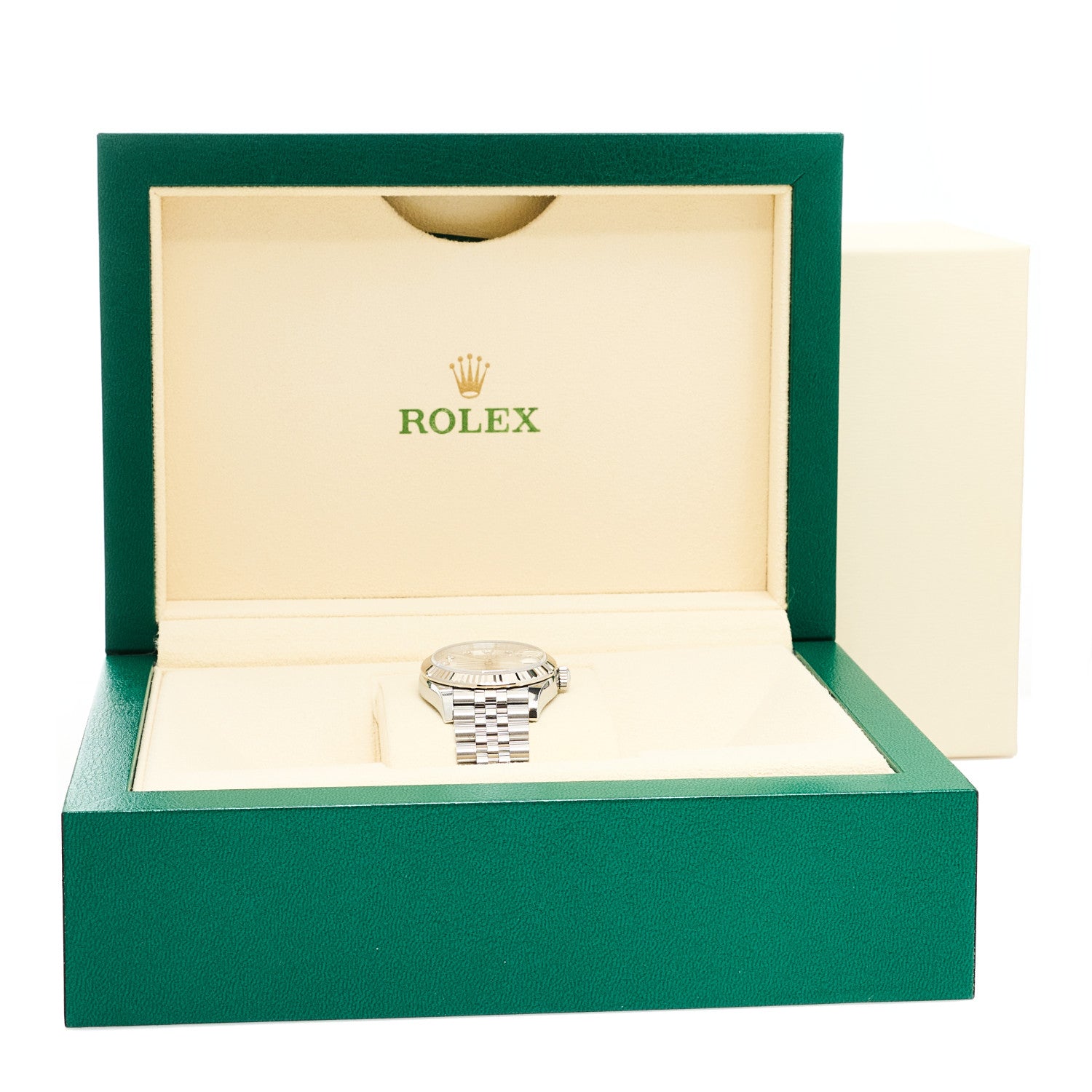 Stainless Steel 18K White Gold Diamond 31mm Oyster Perpetual Datejust Watch Silver 278274 - Image 5