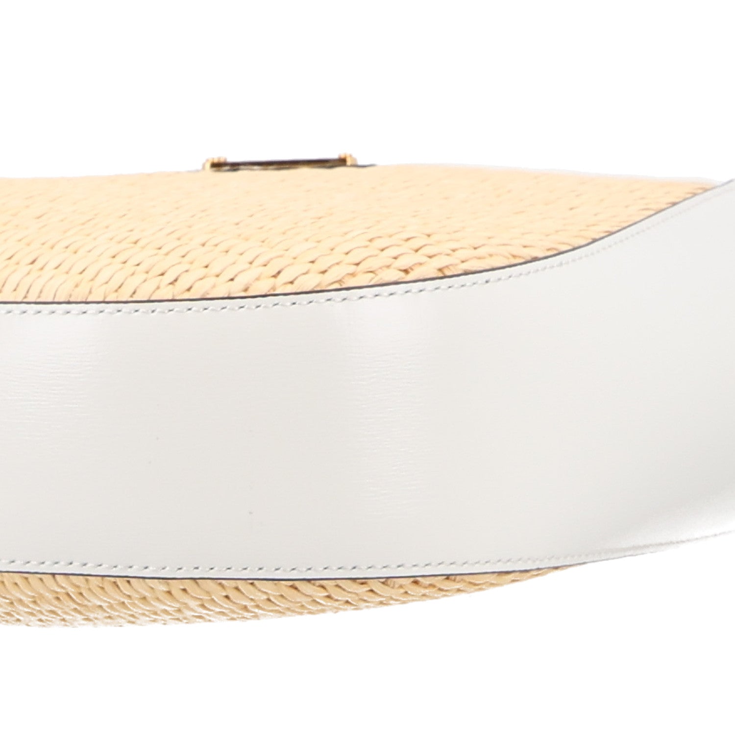 Paglia Spazzolato Shoulder Bag Naturale White - Image 10