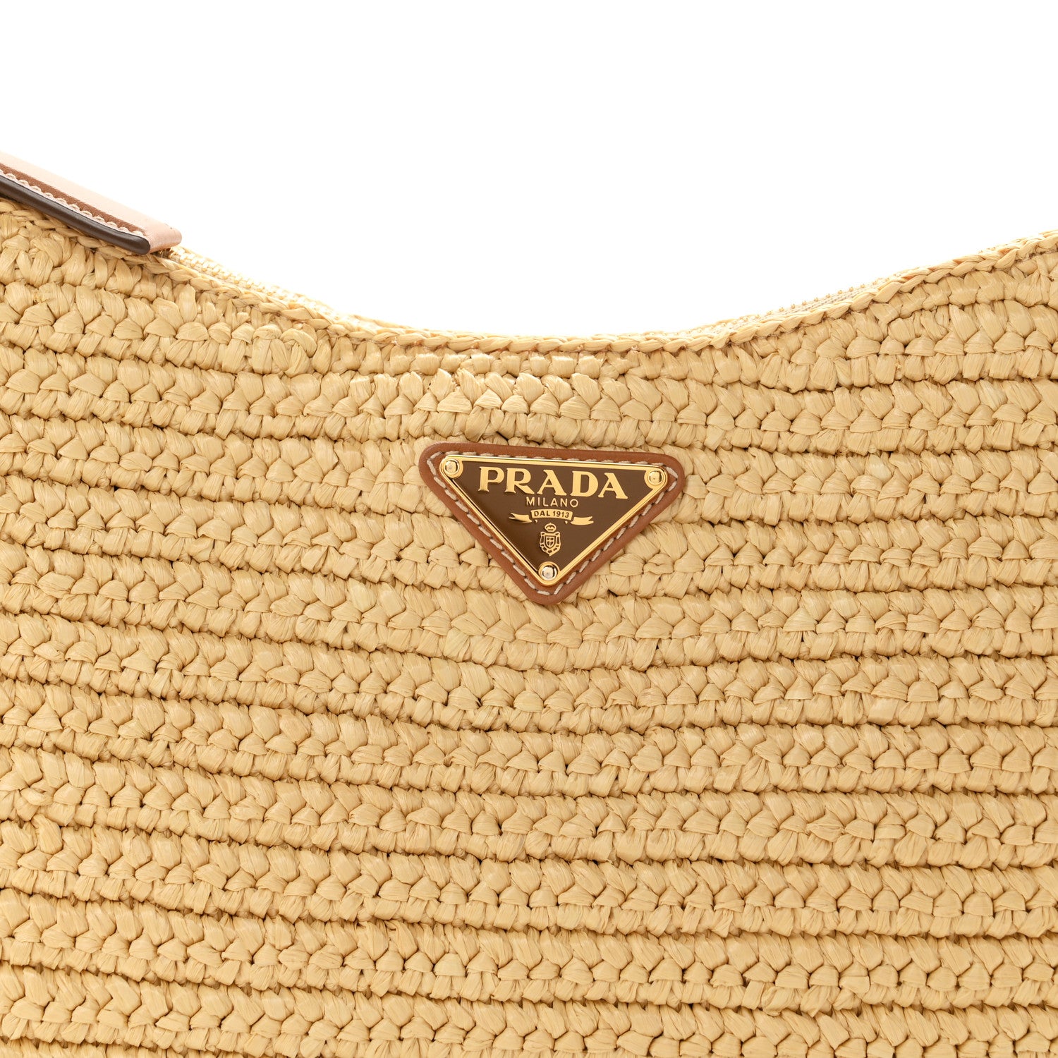 Yarn Raffia Effect Crochet Large Aimée Shoulder Bag Natural - Image 8