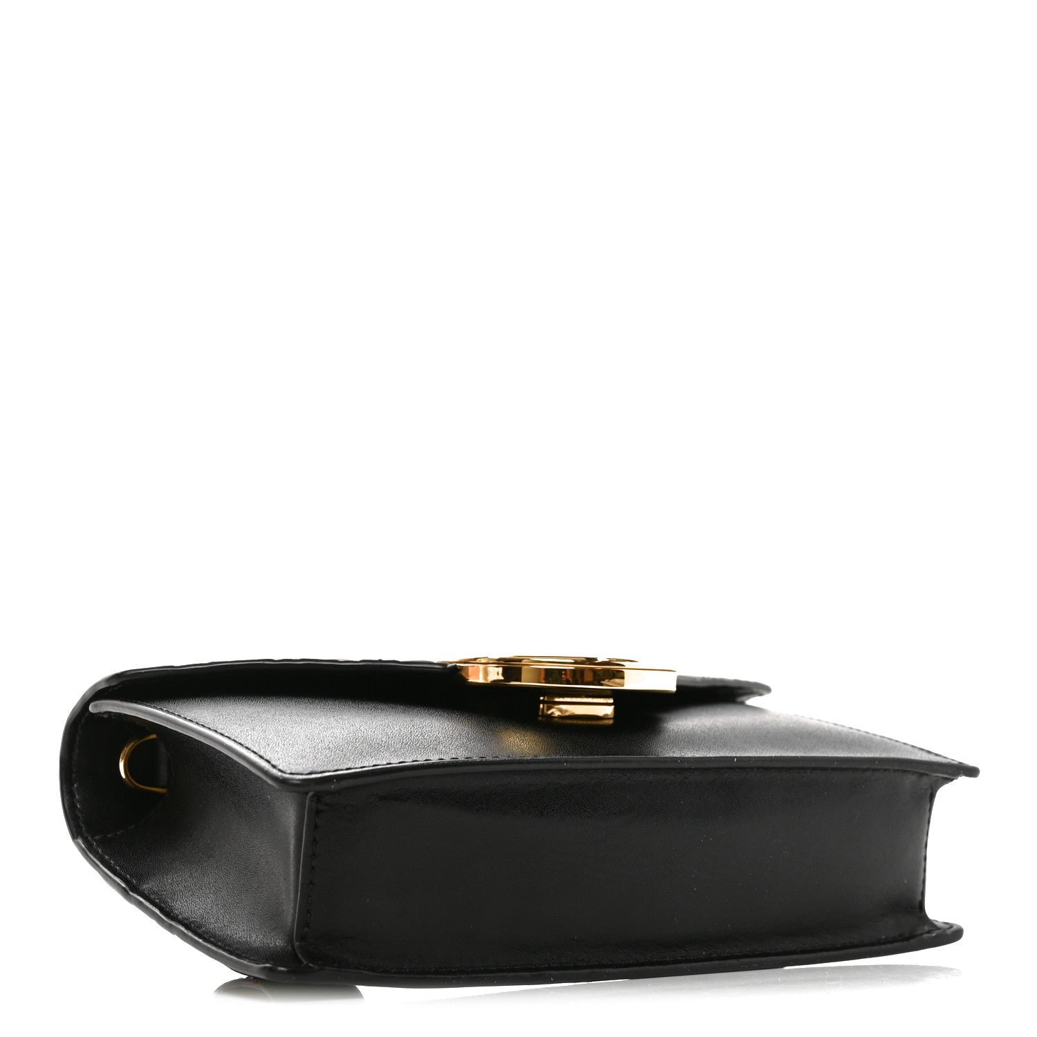 Vitello Liberty F is Fendi Bi-Color FF 1974 Embossed Envelope Belt Bag Maya Black - Image 3