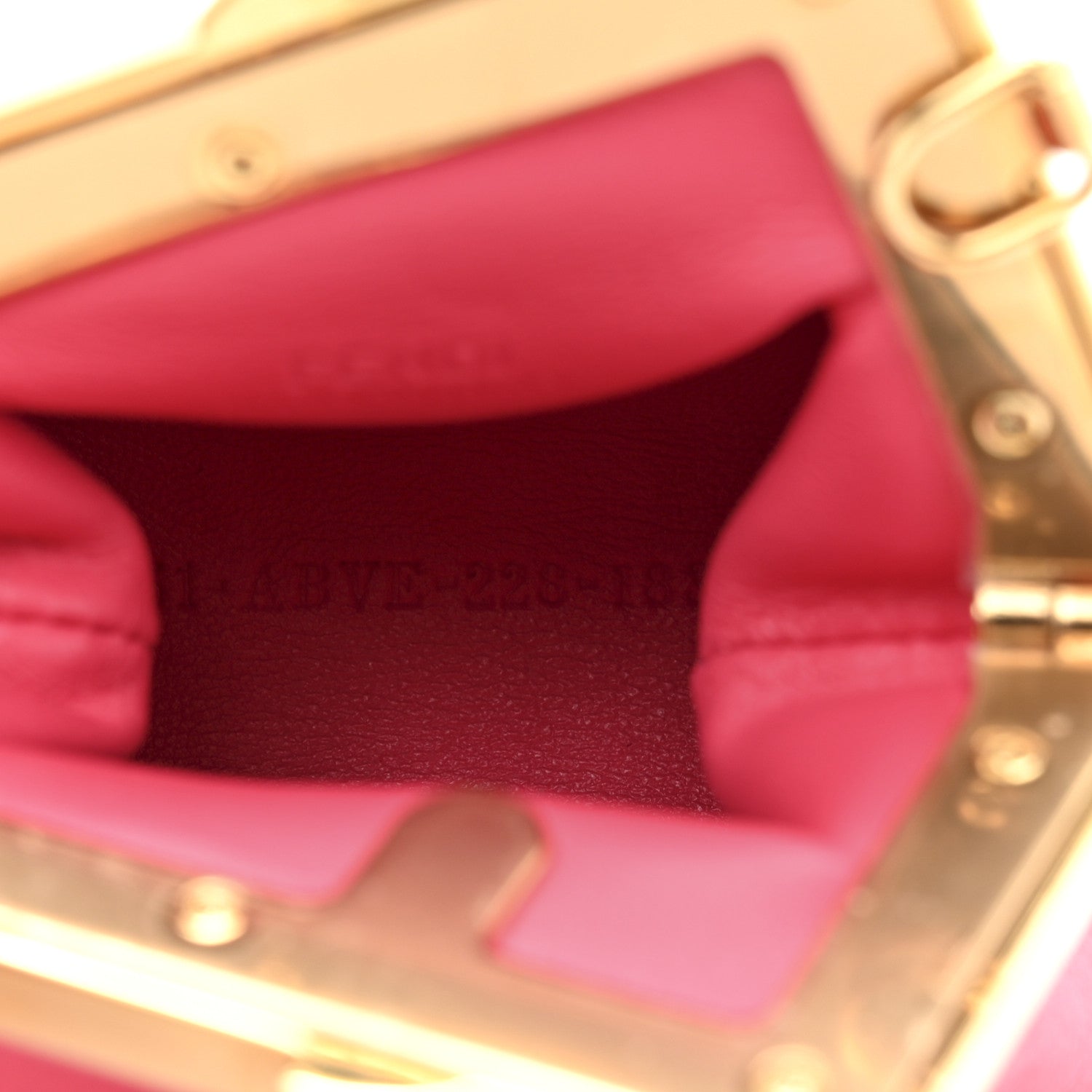Shiny Nappa Nano Fendi First Bag Charm Lampone - Image 5