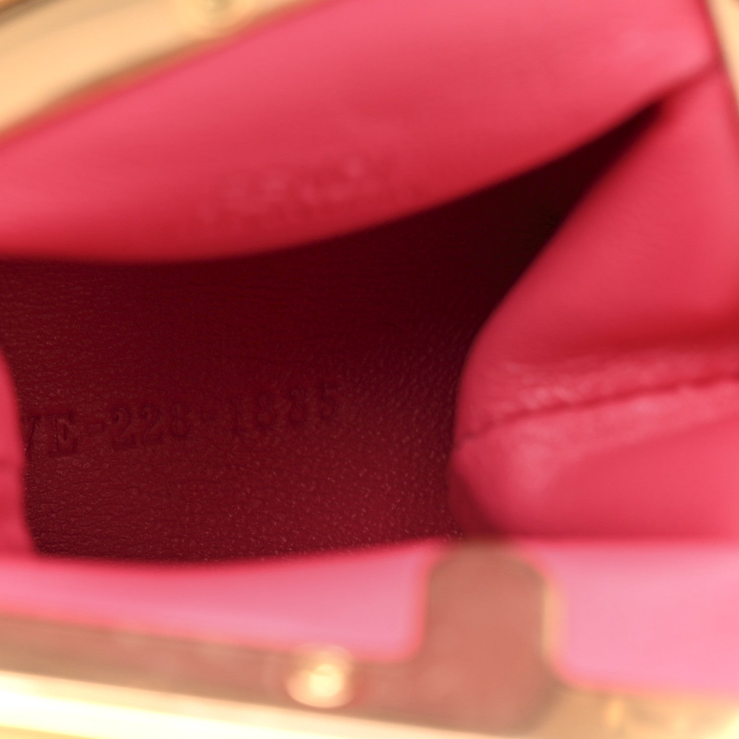 Shiny Nappa Nano Fendi First Bag Charm Lampone - Image 7