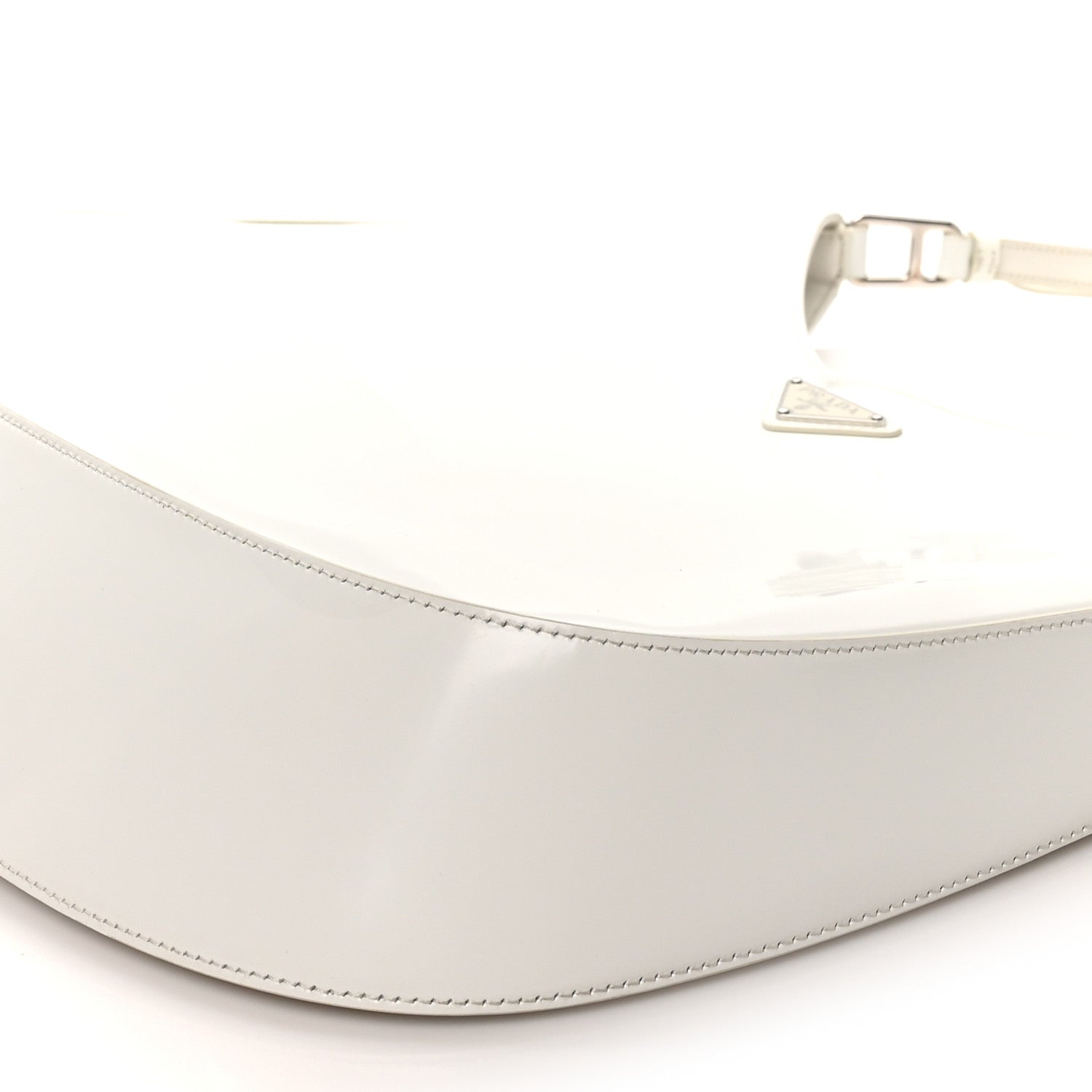 Spazzolato Maxi Cleo Adjustable Strap Shoulder Bag White - 图片 7