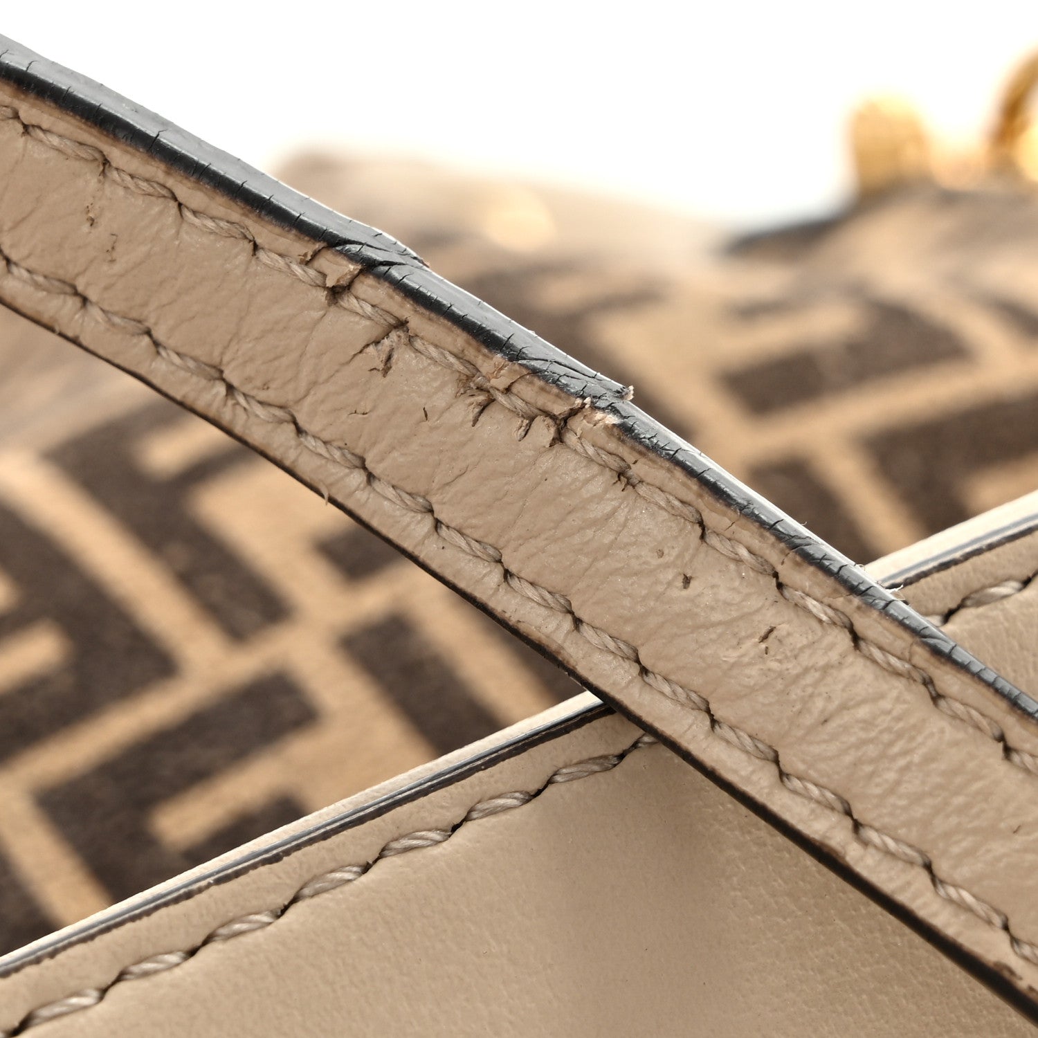 Suede Vitello Grace F is Fendi Micro FF Mini Mon Tresor Bucket Bag Nude Spring Maya - Image 14
