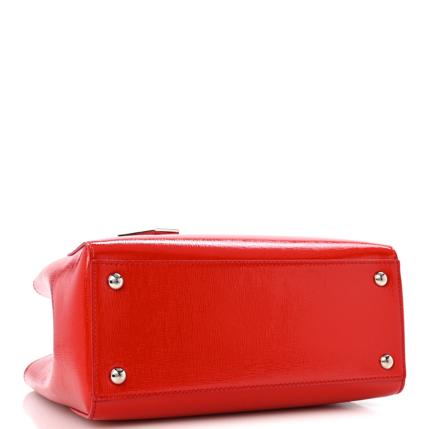 Vitello Vernice Camoscio Petite 2Jours Tote Papavero - Image 4