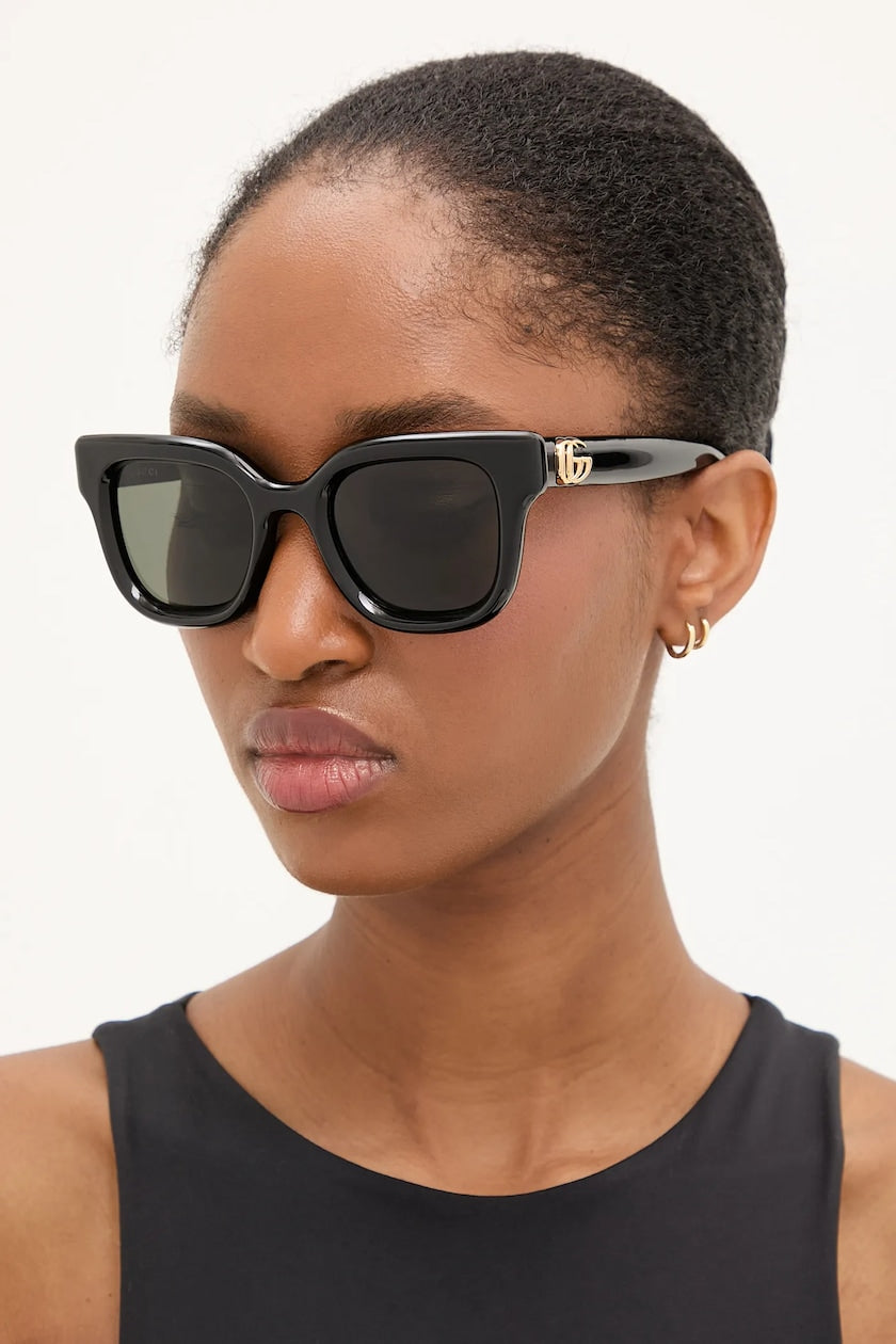 Gucci GG1828S Square Marmont Sunglasses in Black - 图片 3