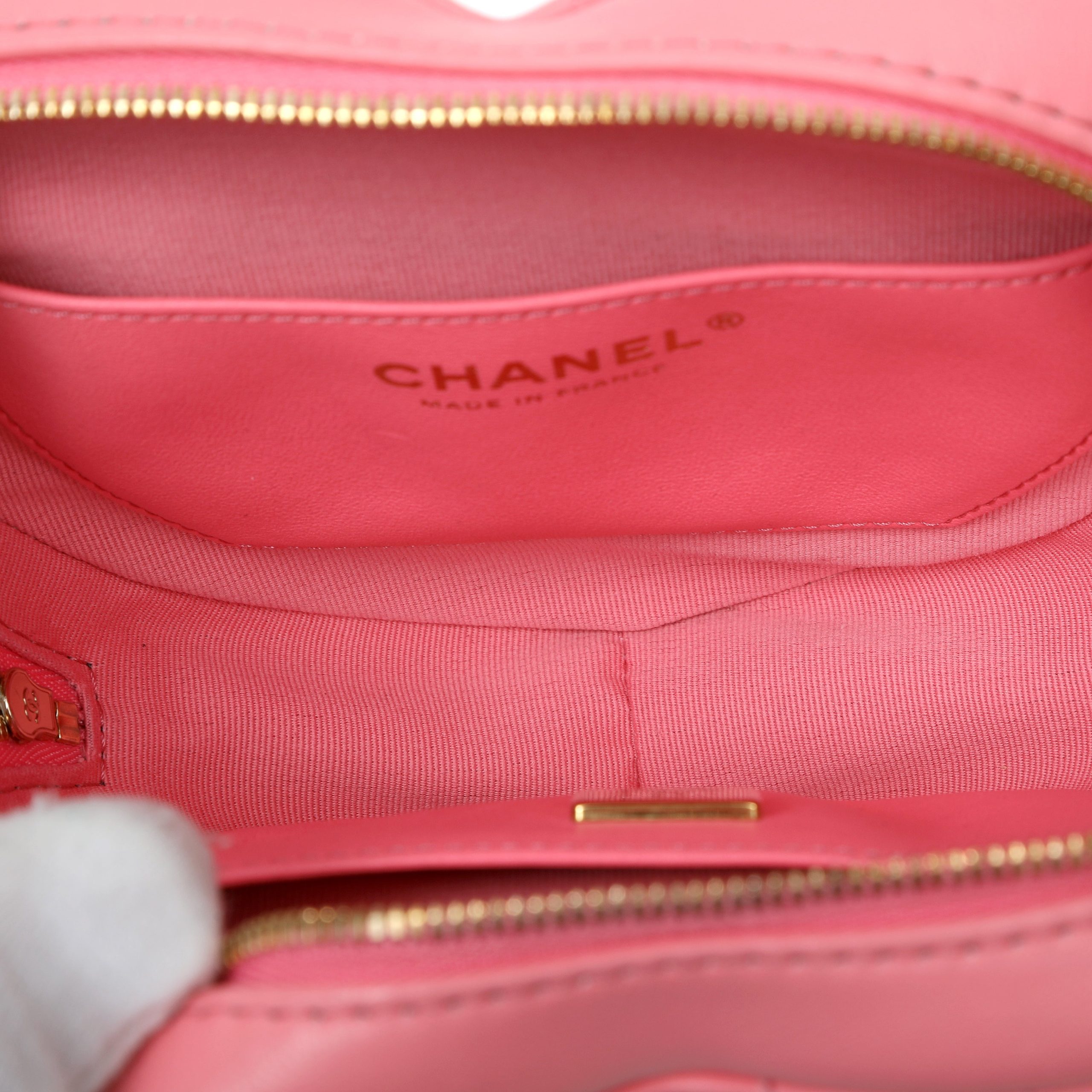 Chanel 2022 CC In Love Large Heart Bag Pink w/Gold Hardware - 图片 9