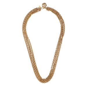 Chanel Multi Chain CC Charm Necklace