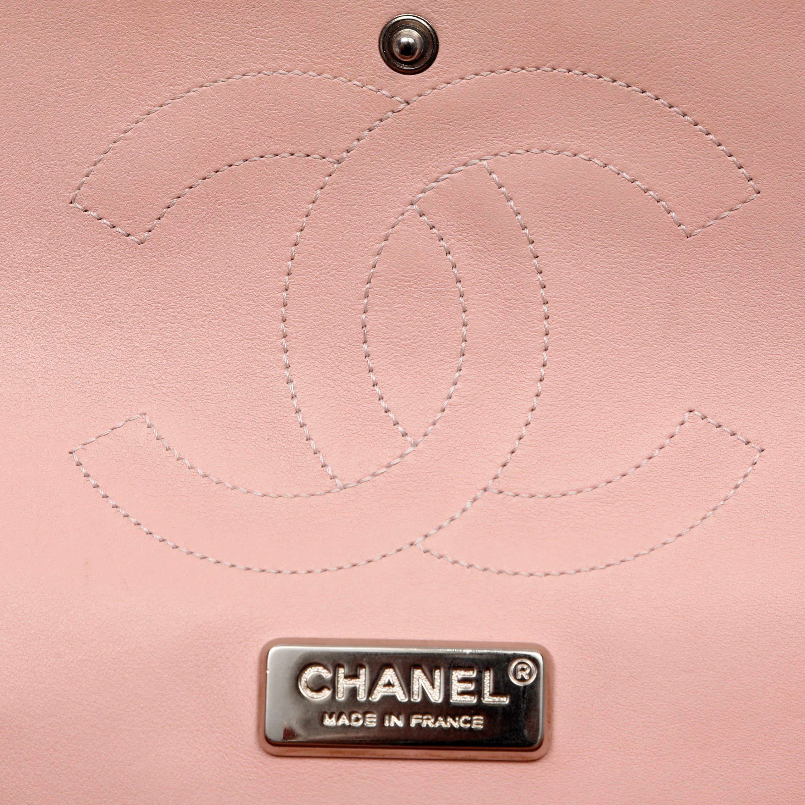Chanel Classic Jumbo Double Flap Bag Pink Alligator w/Silver Hardware - 图片 6