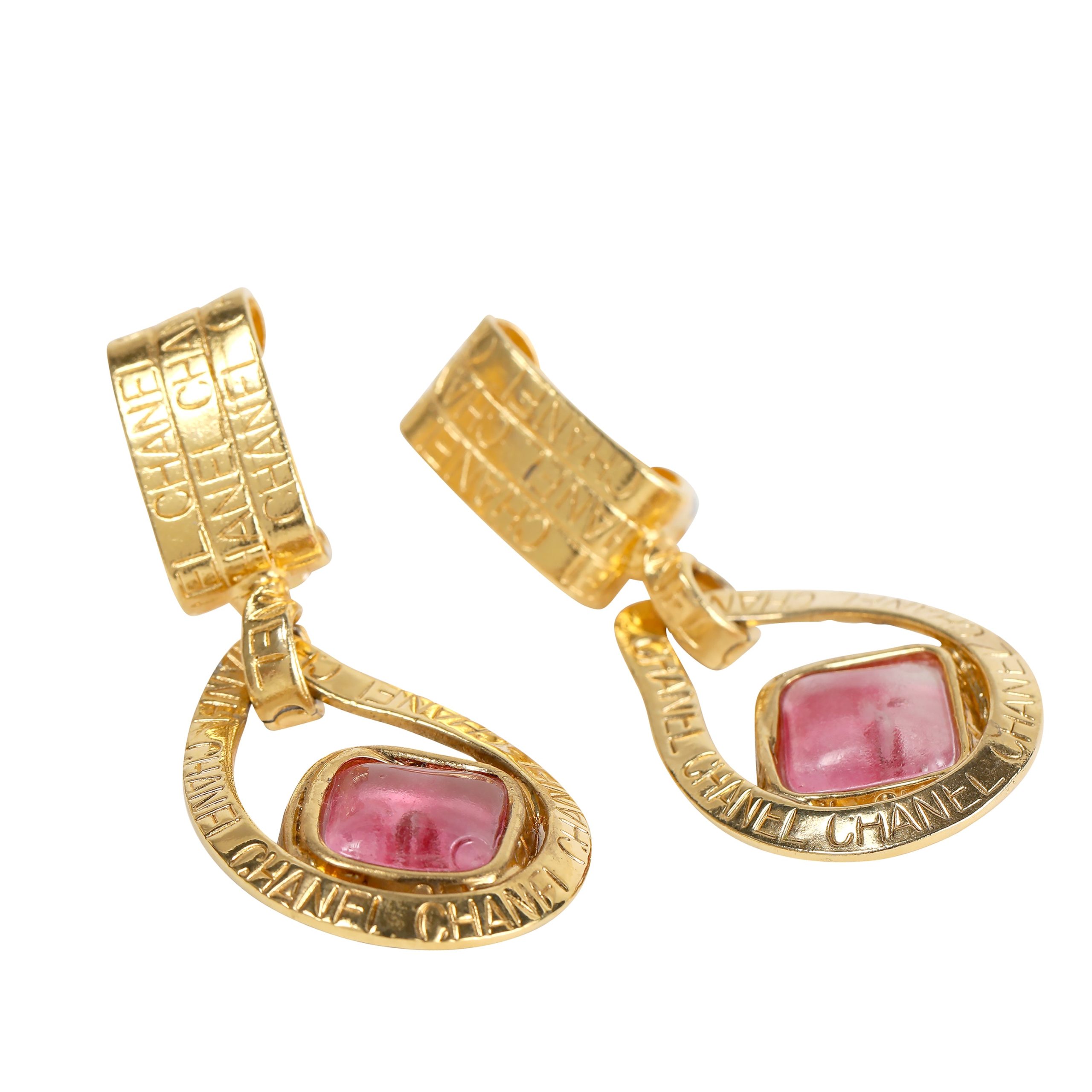 Chanel Vintage Gold Gripoix Necklace and Earrings Set - 图片 4