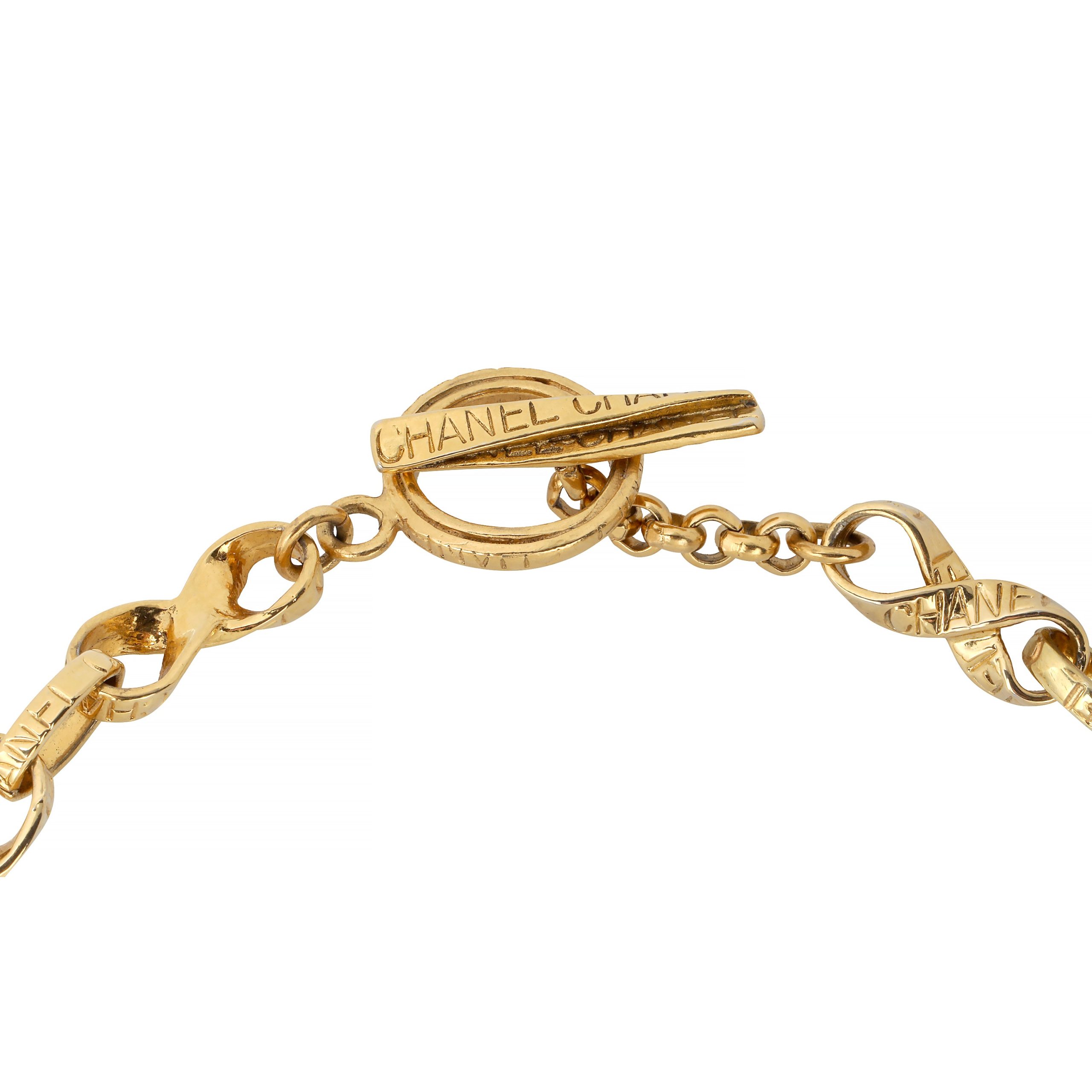 Chanel Vintage Gold Gripoix Necklace and Earrings Set - 图片 6