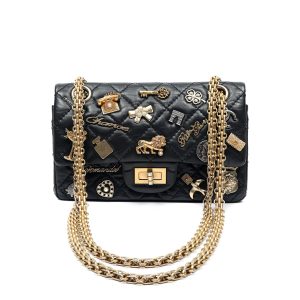 Chanel Reissue 2.55 Flap Bag Lucky Charms w/Gold Hardware