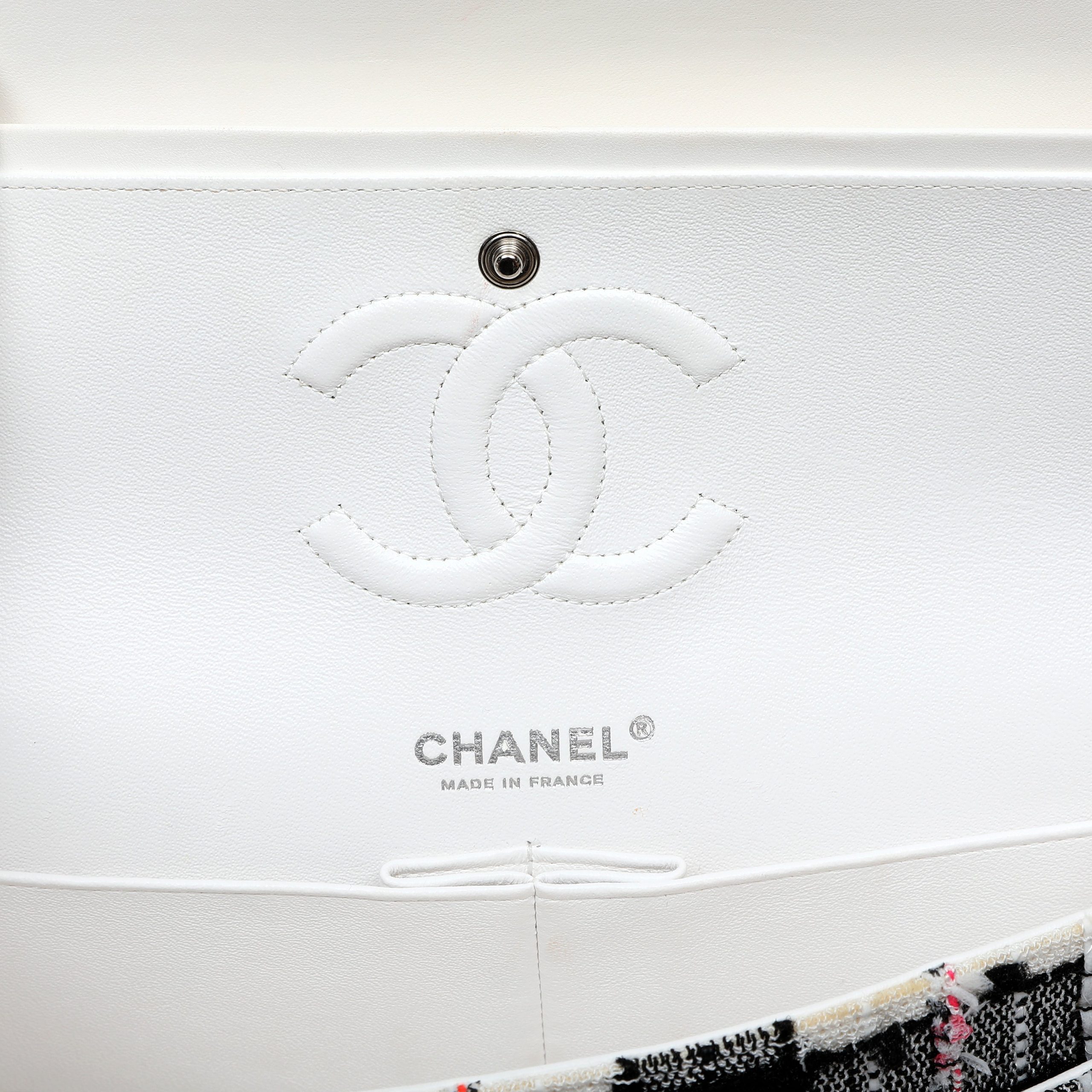 Chanel Mini Rectangular Classic Single Flap Tweed Neon Accents w/Silver Hardware - 图片 9