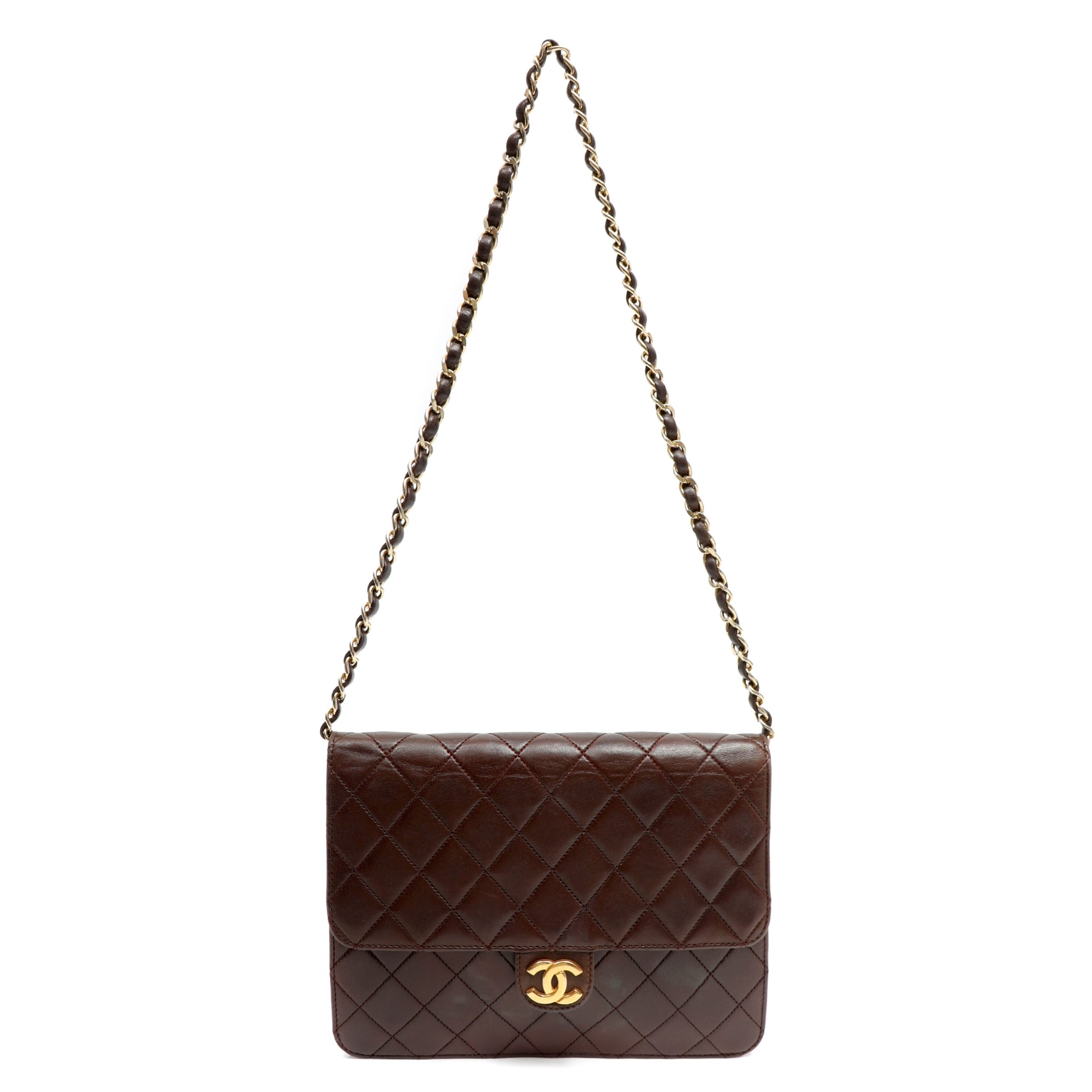 Chanel Timeless Quilted Lambskin Brown Leather w/Gold Hardware - 图片 2