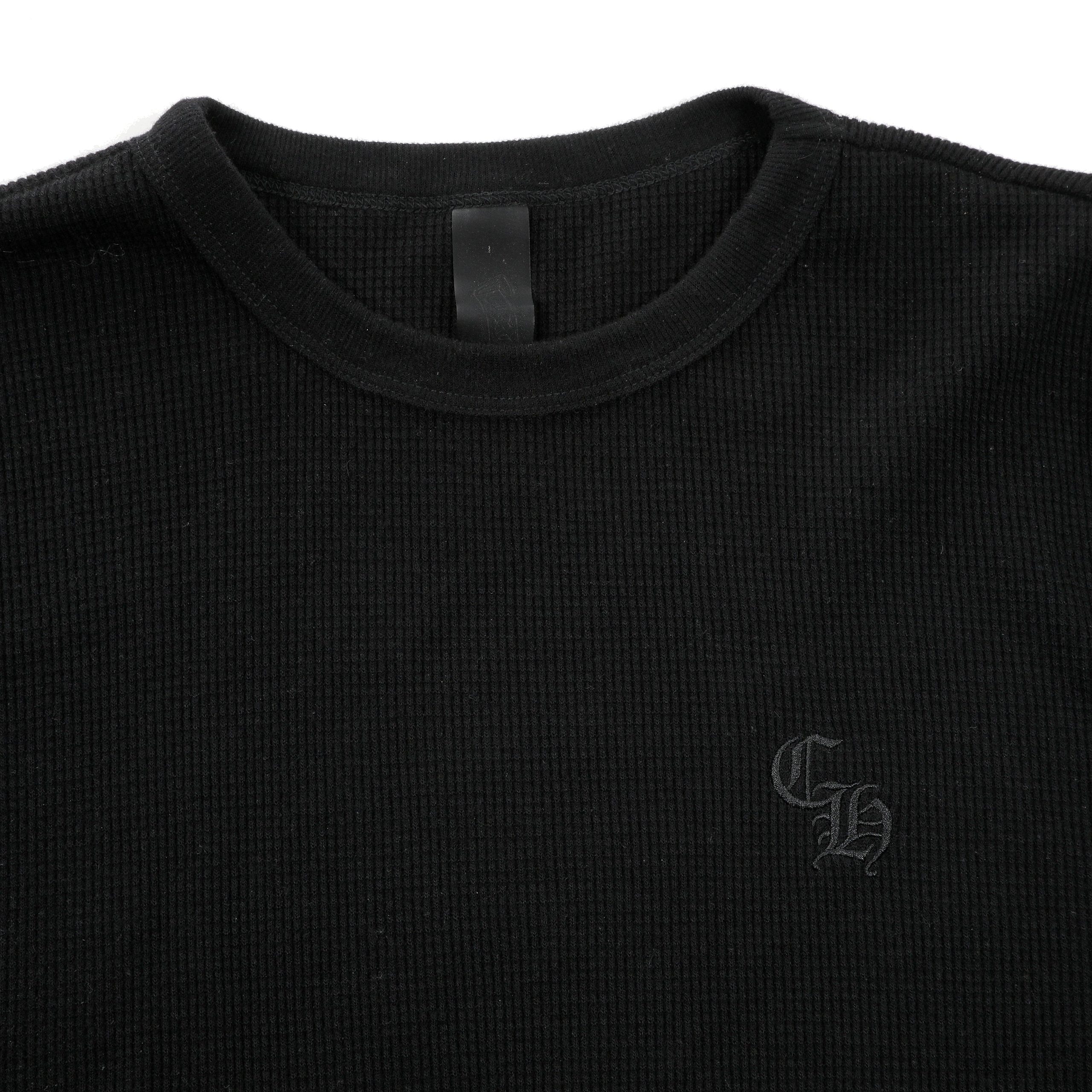 Chrome Heart CH Logo Waffle Long Sleeve Black (Medium) - 图片 3