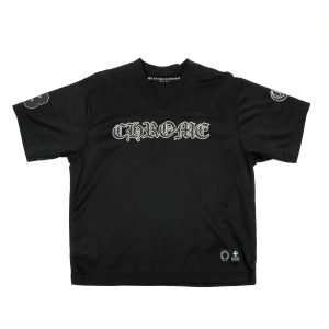 Chrome Hearts Black Mesh Stadium Football Jersey (Small)
