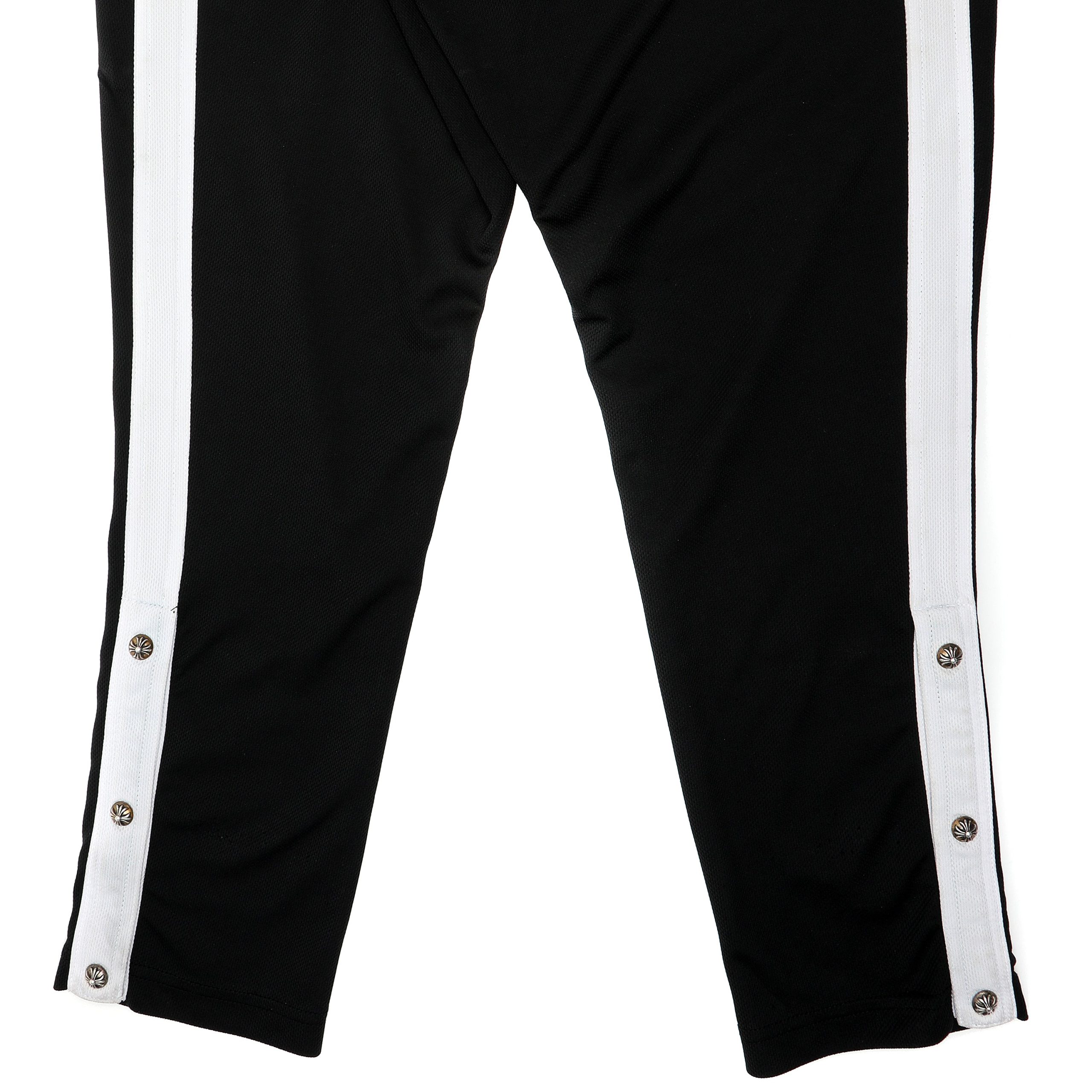 Chrome Hearts Black & White Snap Button Tearaway Track Pants (Medium) - 图片 3