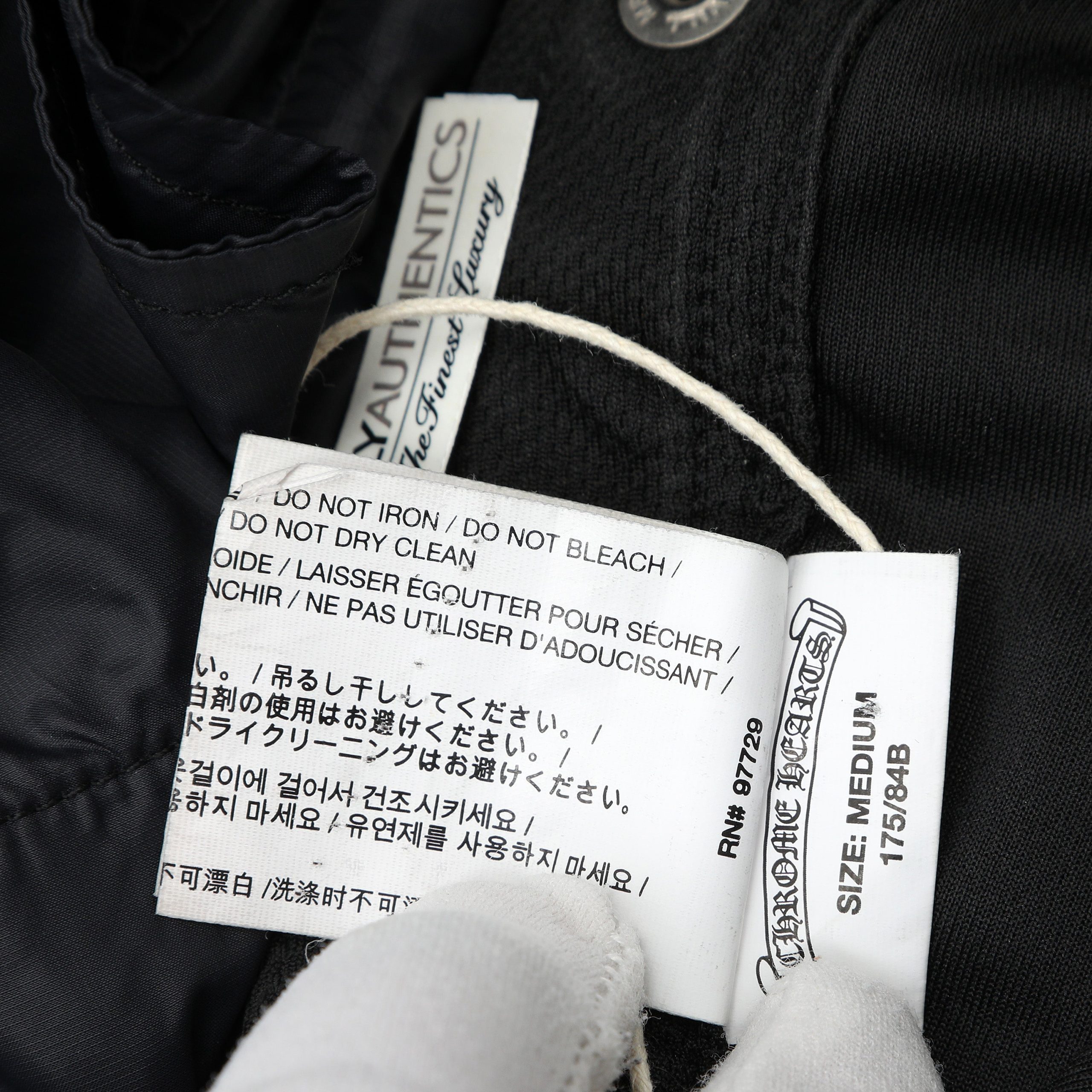 Chrome Hearts Black Snap Button Tearaway Track Pant (Medium) - 图片 9
