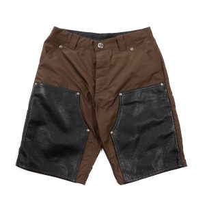 Chrome Hearts Double Knee Leather Carpenter Shorts Single Cross Patch (Size 32)
