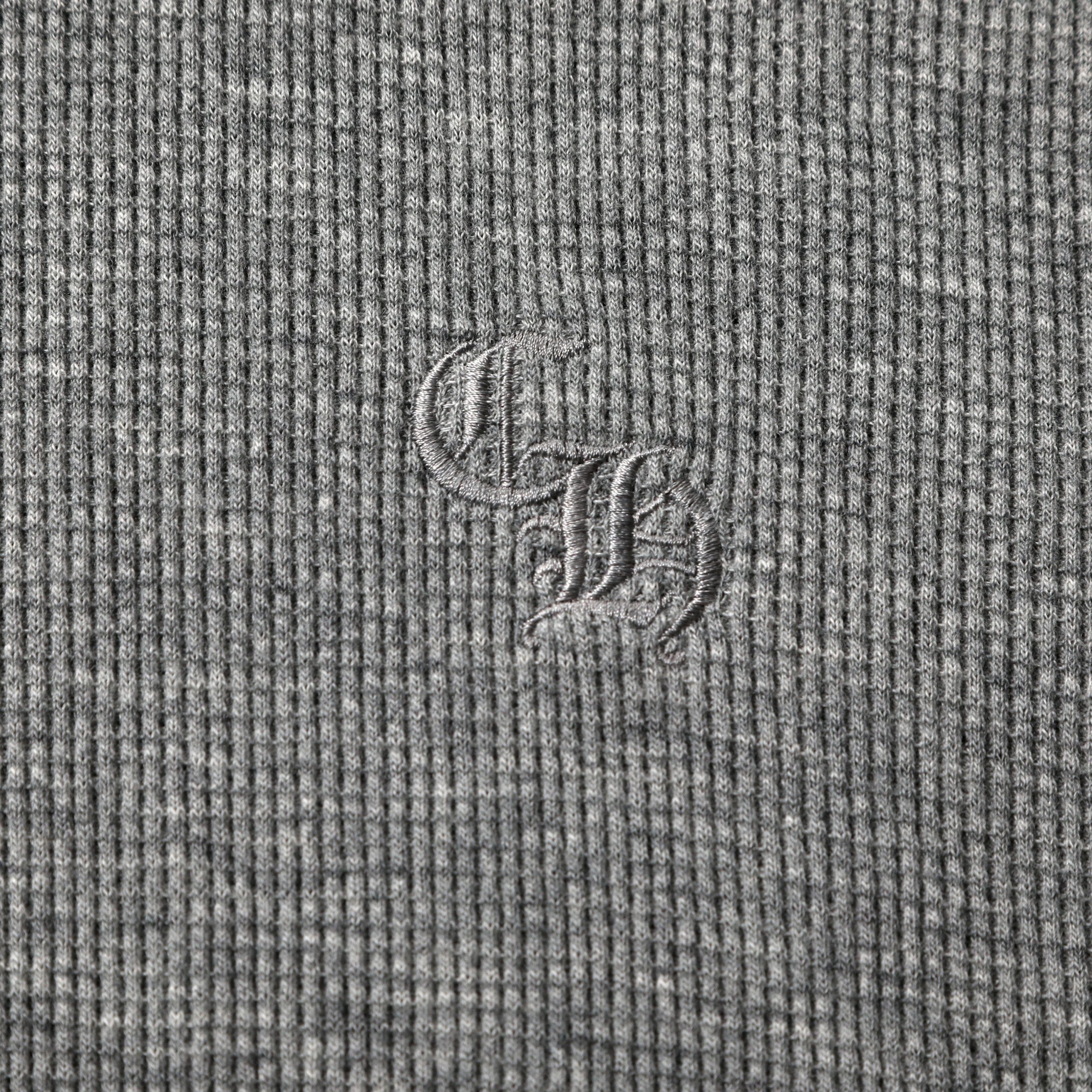 Chrome Hearts Grey Wool Long Sleeve Waffle Shirt (Medium) - 图片 2