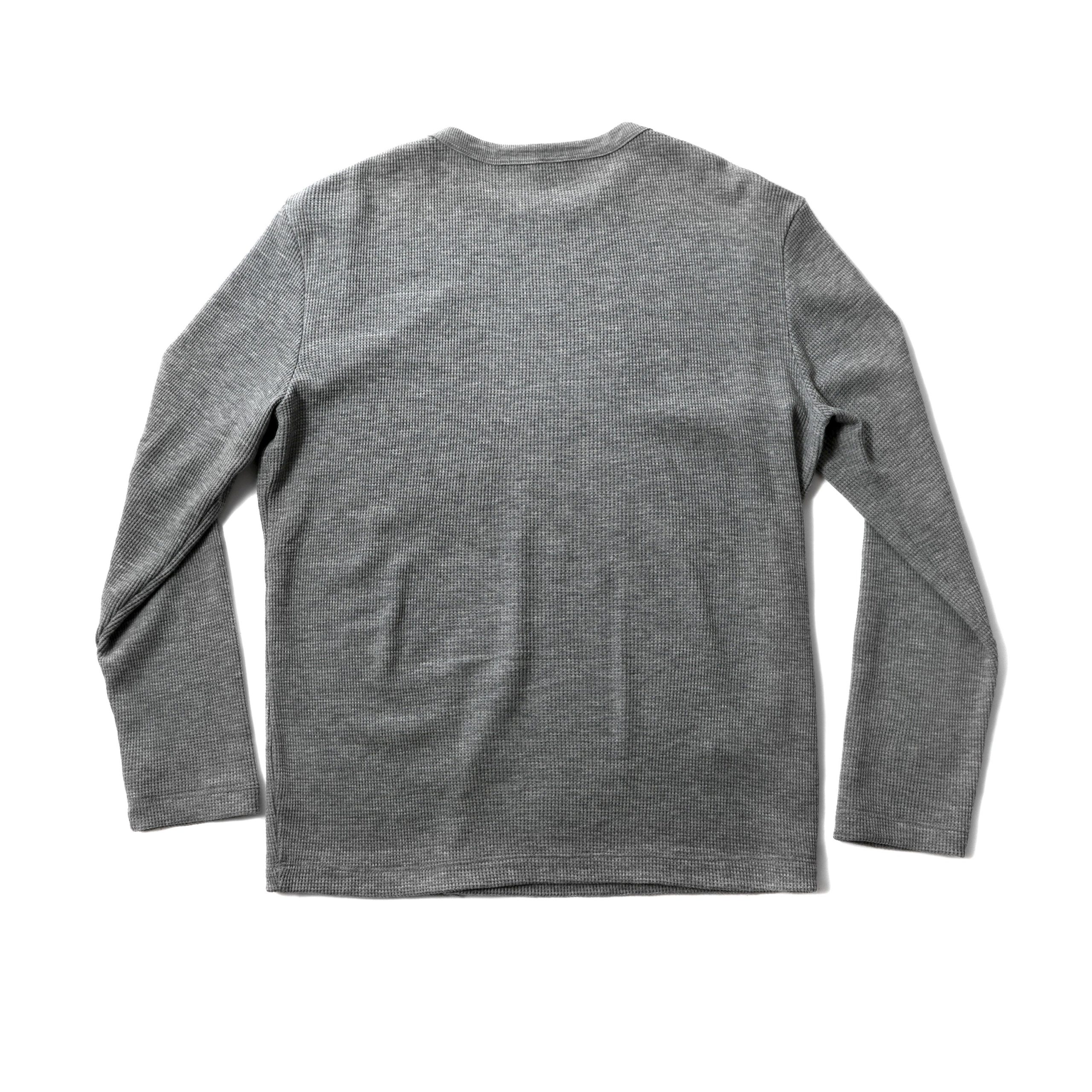Chrome Hearts Grey Wool Long Sleeve Waffle Shirt (Medium) - 图片 4