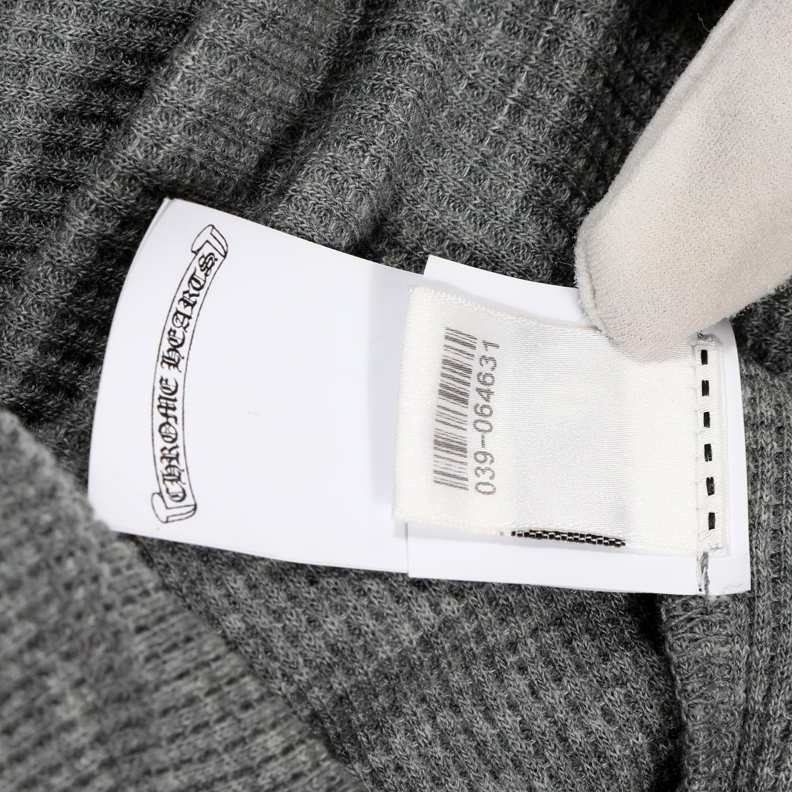 Chrome Hearts Grey Wool Long Sleeve Waffle Shirt (Medium) - 图片 5