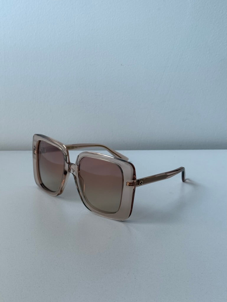 Gucci GG1314S Oversized Square Sunglasses in Champagne - 图片 4