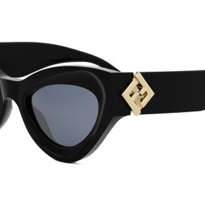 Fendi FF Diamonds FE40146I Cat Eye Sunglasses in Black